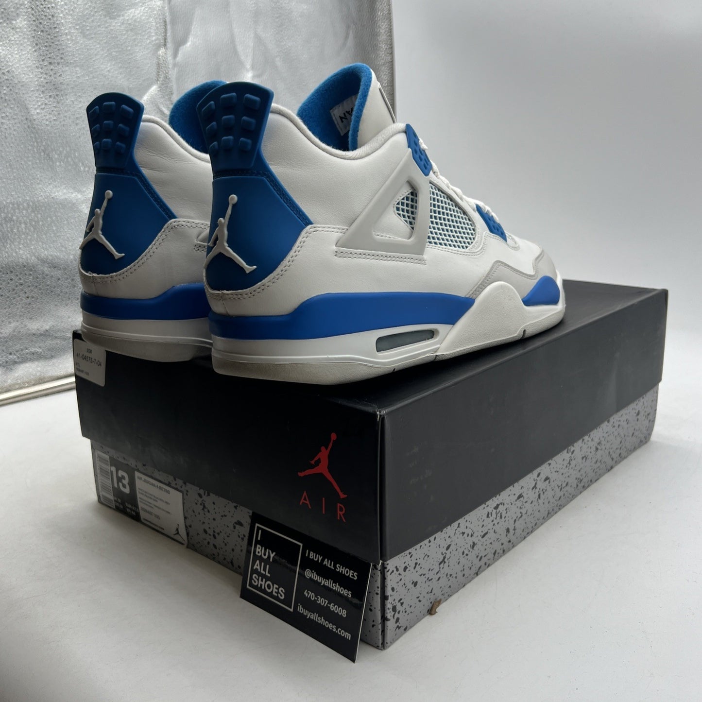 Size 13 - Air Jordan 4 Retro 2024 Military Blue (308497-105)