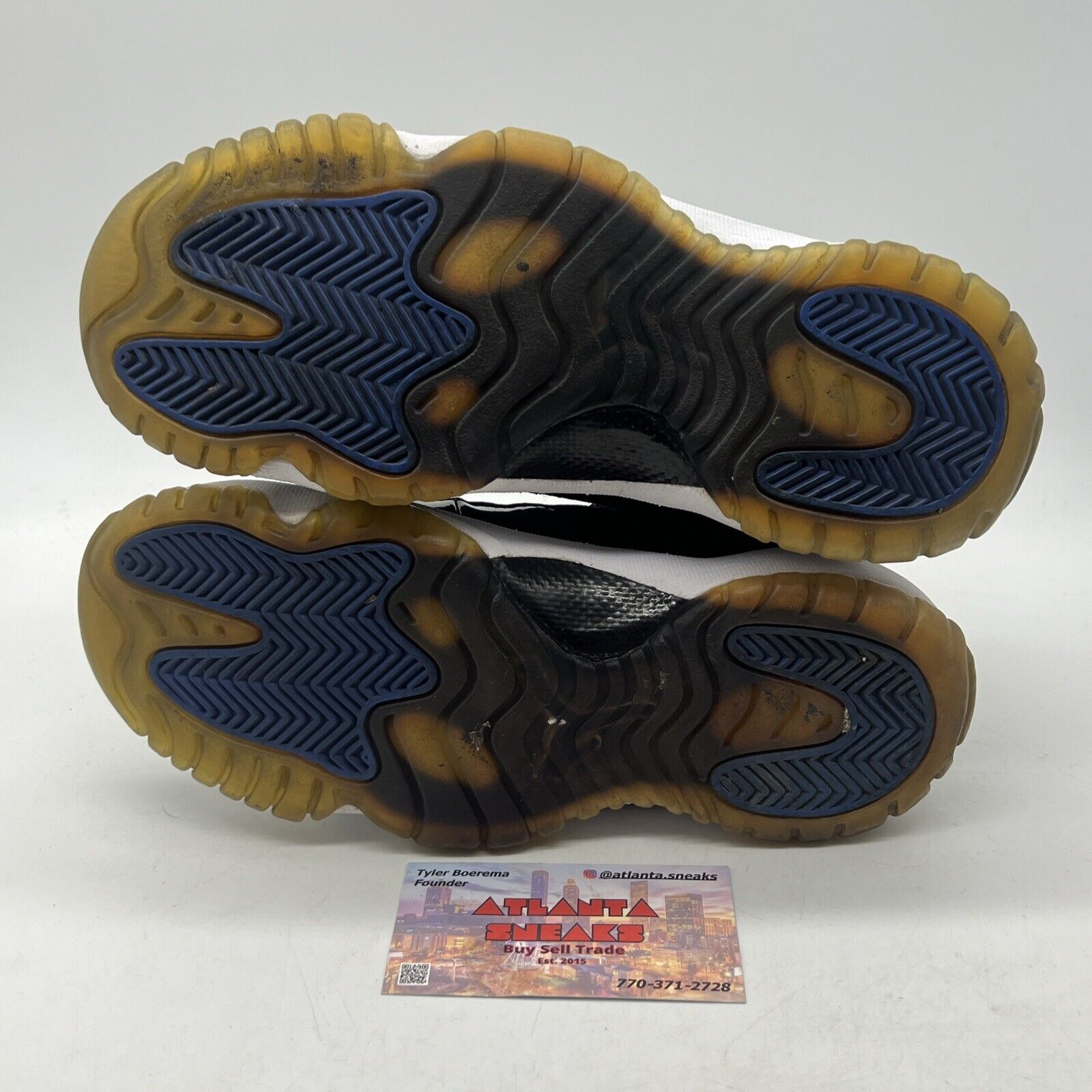 Size 4 - Air Jordan 11 Retro 2009 Space Jam White Black (378038-041)