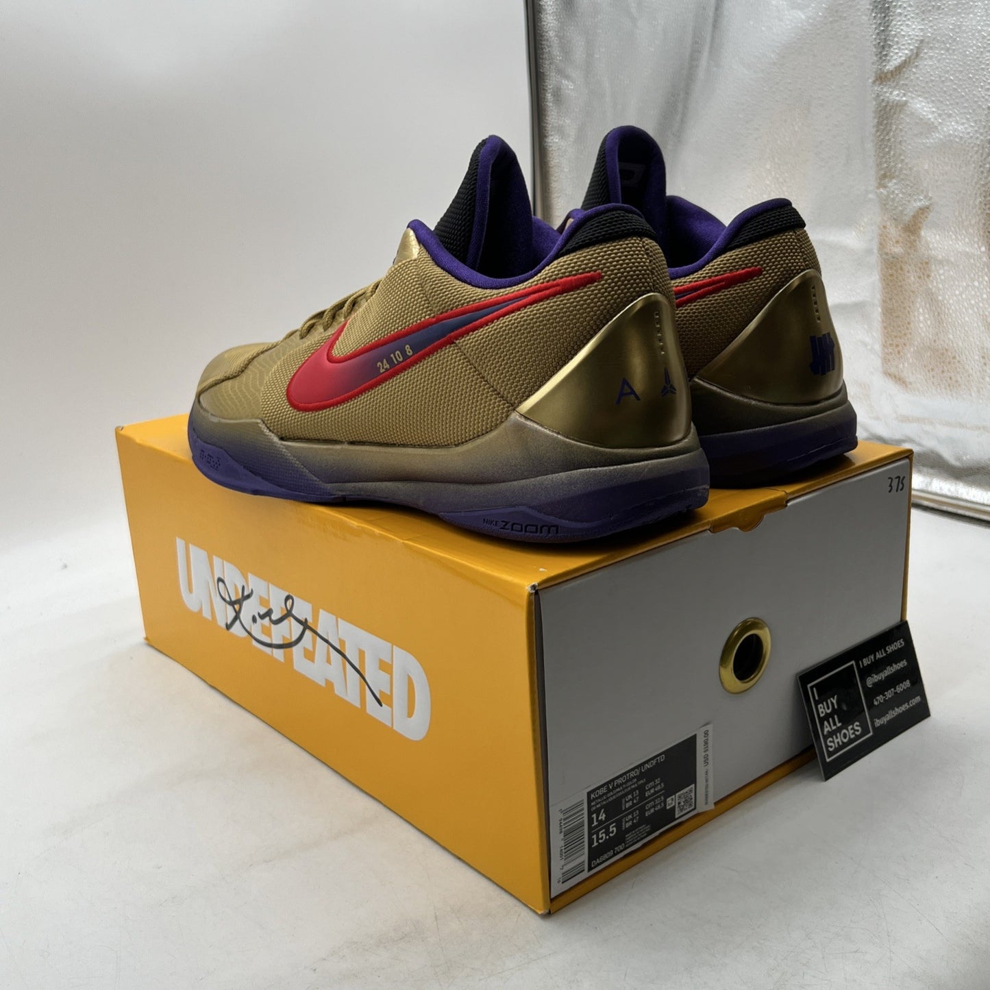 Size 14 - Nike Zoom Kobe 5 Protro x Undefeated Hall Of Fame (DA6809-700)