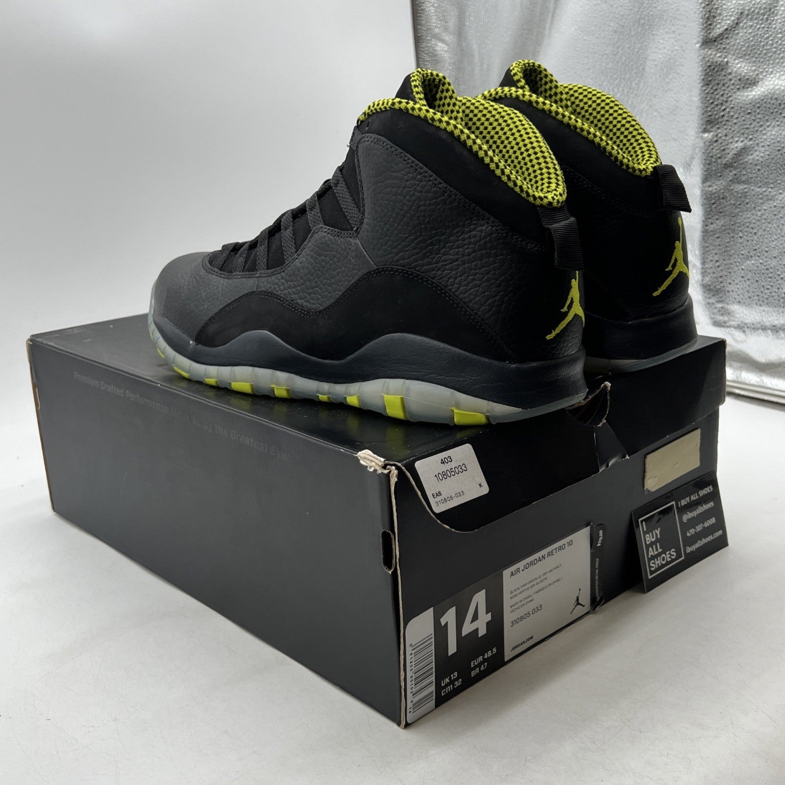 Size 14 - Air Jordan 10 Retro Venom (310805-033)