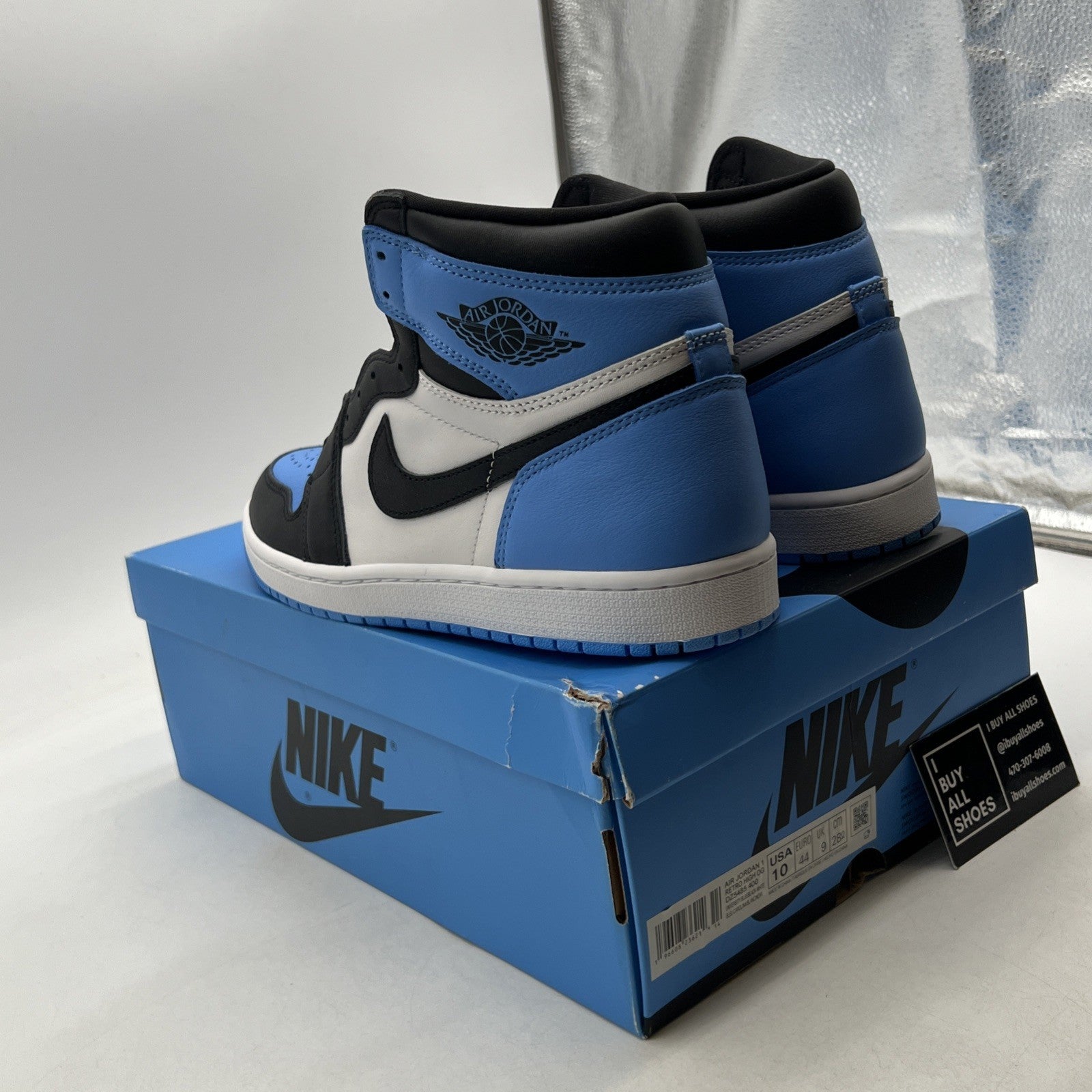 Size 10 - Air Jordan 1 Retro OG High UNC Toe (DZ5485-400)