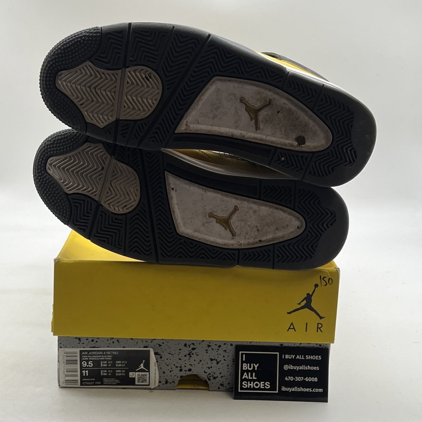 Size 9.5 - Air Jordan 4 Retro Mid Lightning (CT8527-700)