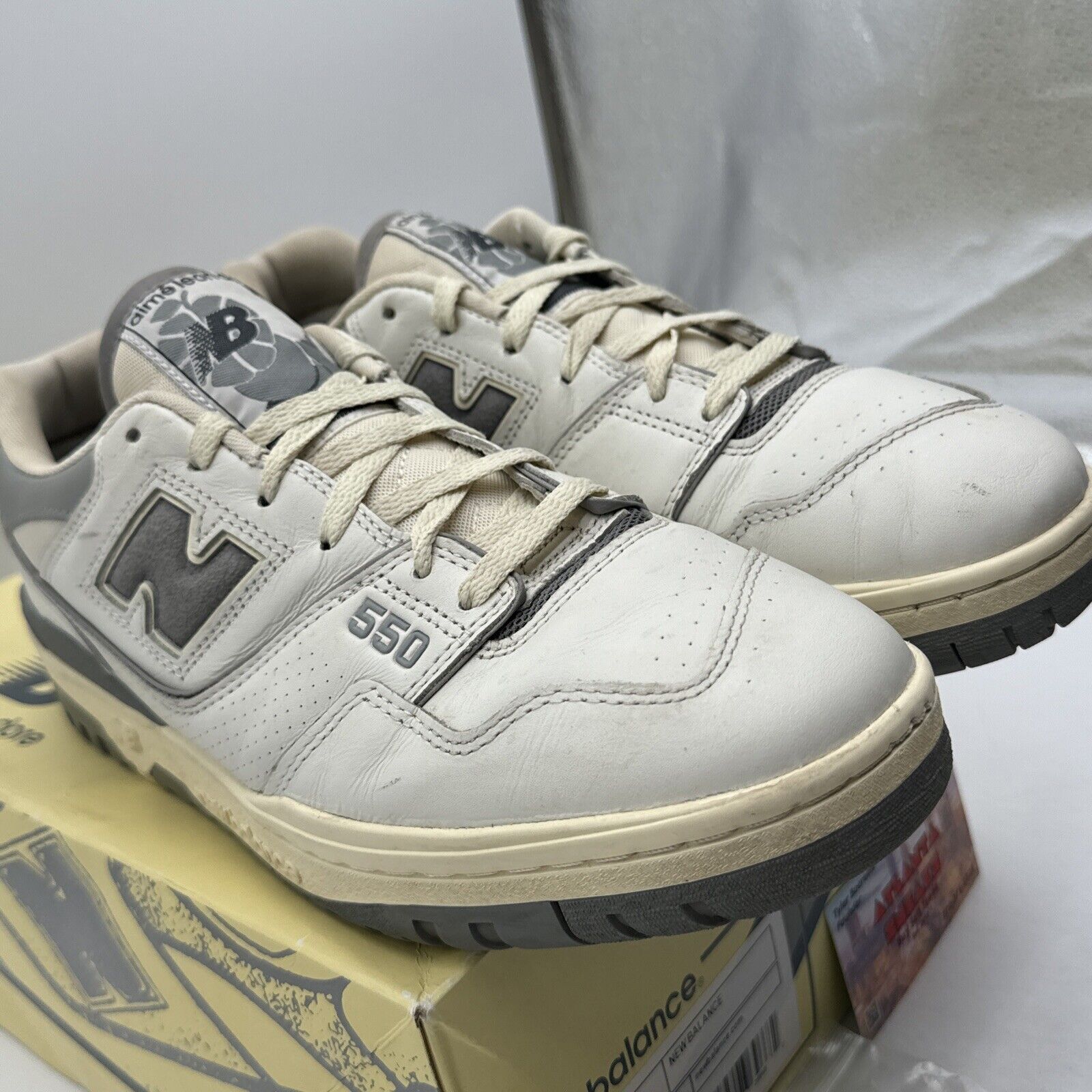 Size 12 - New Balance Aimé Leon Dore x 550 Silver Cream Heavily Limited Release