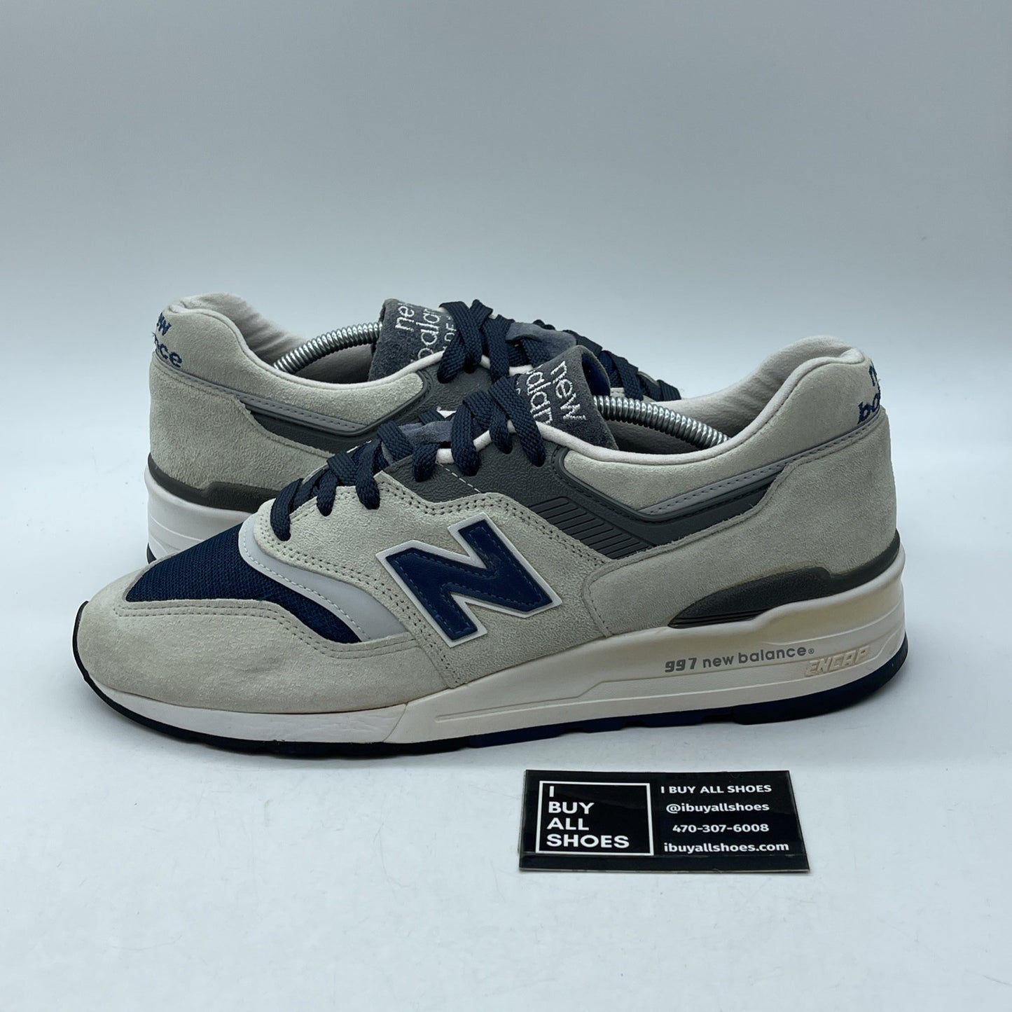 Size 12 - New Balance J Crew x 997 Moonshot Grey blue Suede (M997JC2)