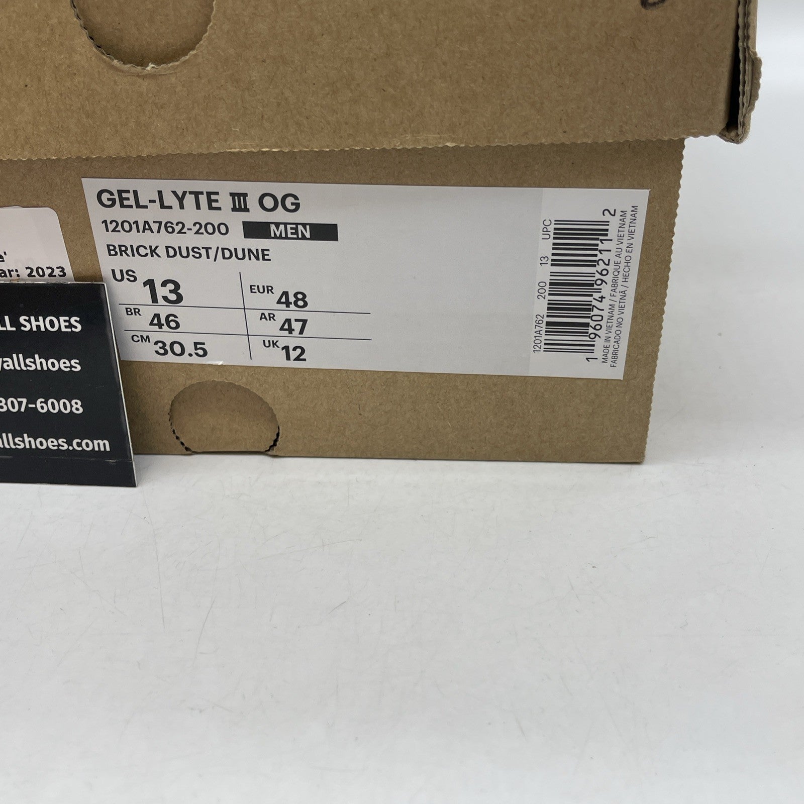 Size 13 - ASICS Gel Lyte 3 OG Brick Dust Dune (1201A762-200)