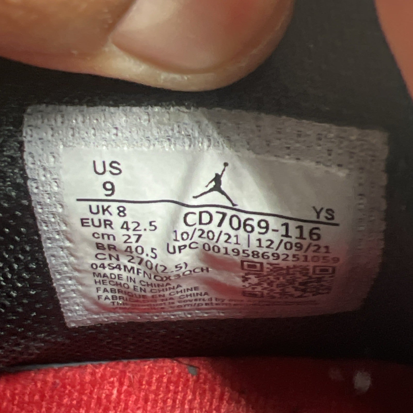 Size 9 - Air Jordan Legacy 312 Low Chicago Red (CD7069-116)
