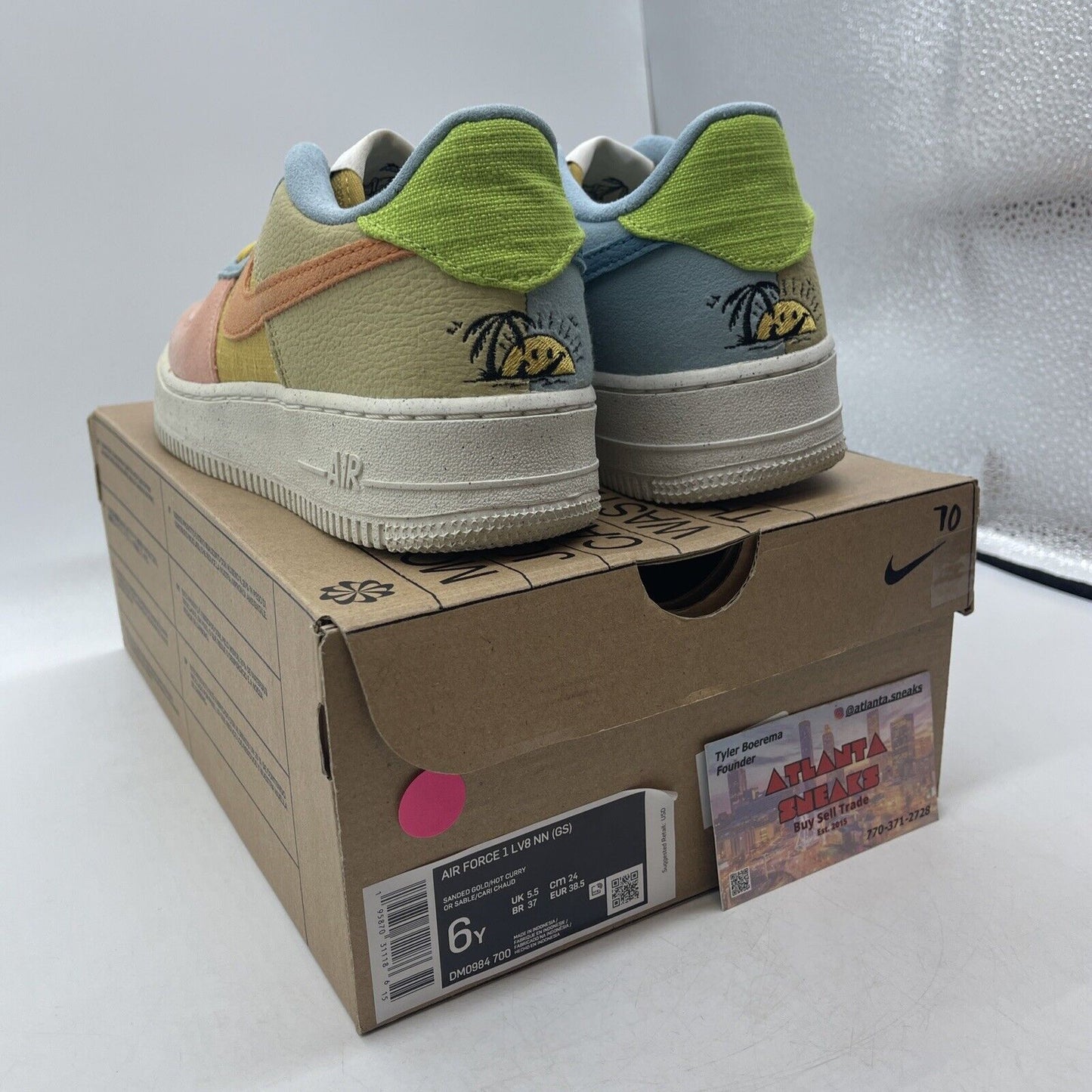 Size 6 (GS) - Nike Air Force 1 '07 LV8 Next Nature Low Multi (DM0984-700)