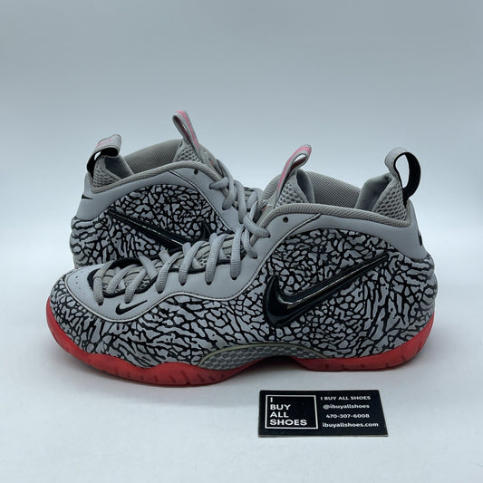 Size 11.5 - Nike Air Foamposite Pro PRM Elephant Print Grey Black (616750-002)