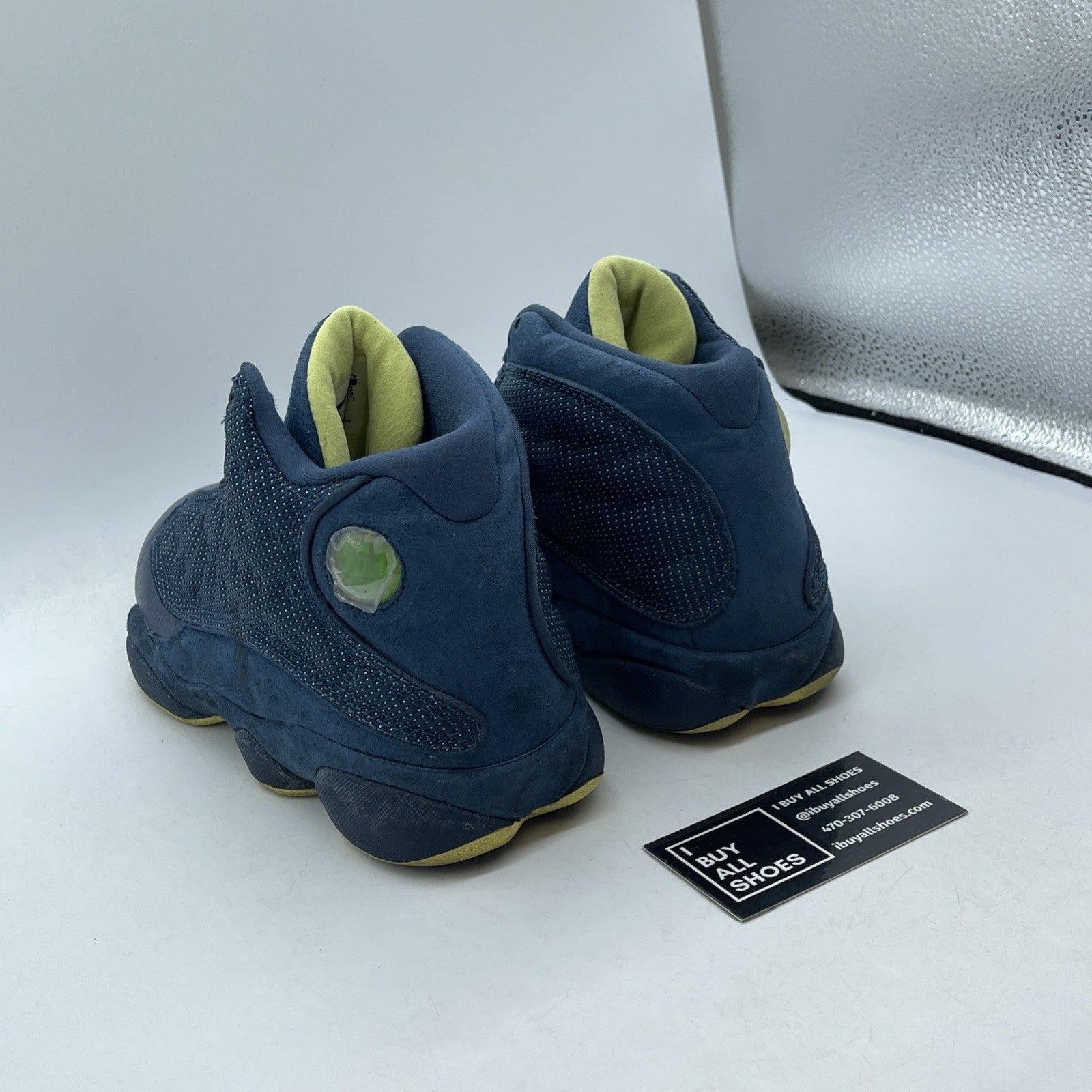 Size 8.5 - Air Jordan 13 Retro Squadron Blue Suede Leather (414571405)