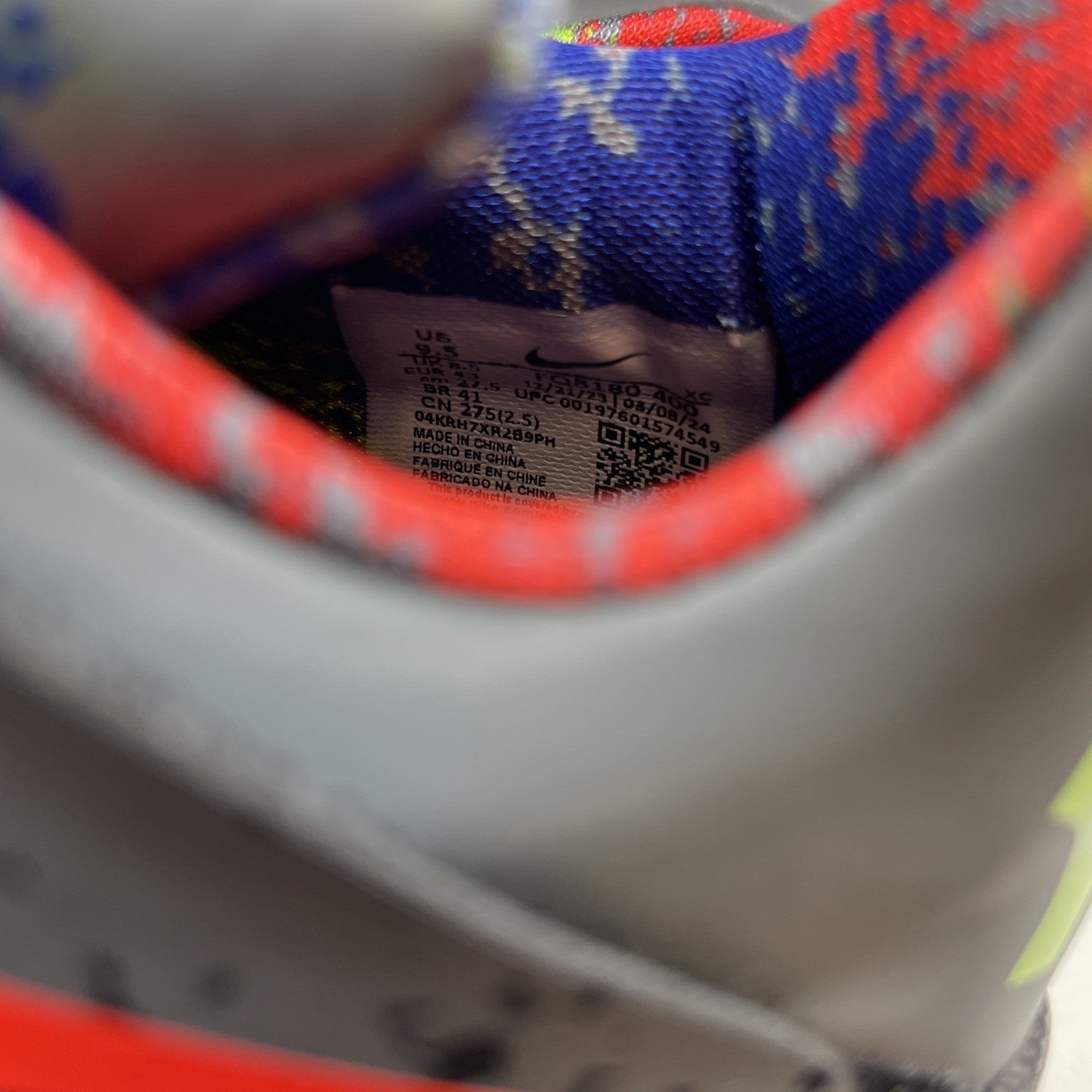 Size 9.5 - Nike Zoom KD 4 2024 Nerf Blue Black Leather (FQ8180-400)