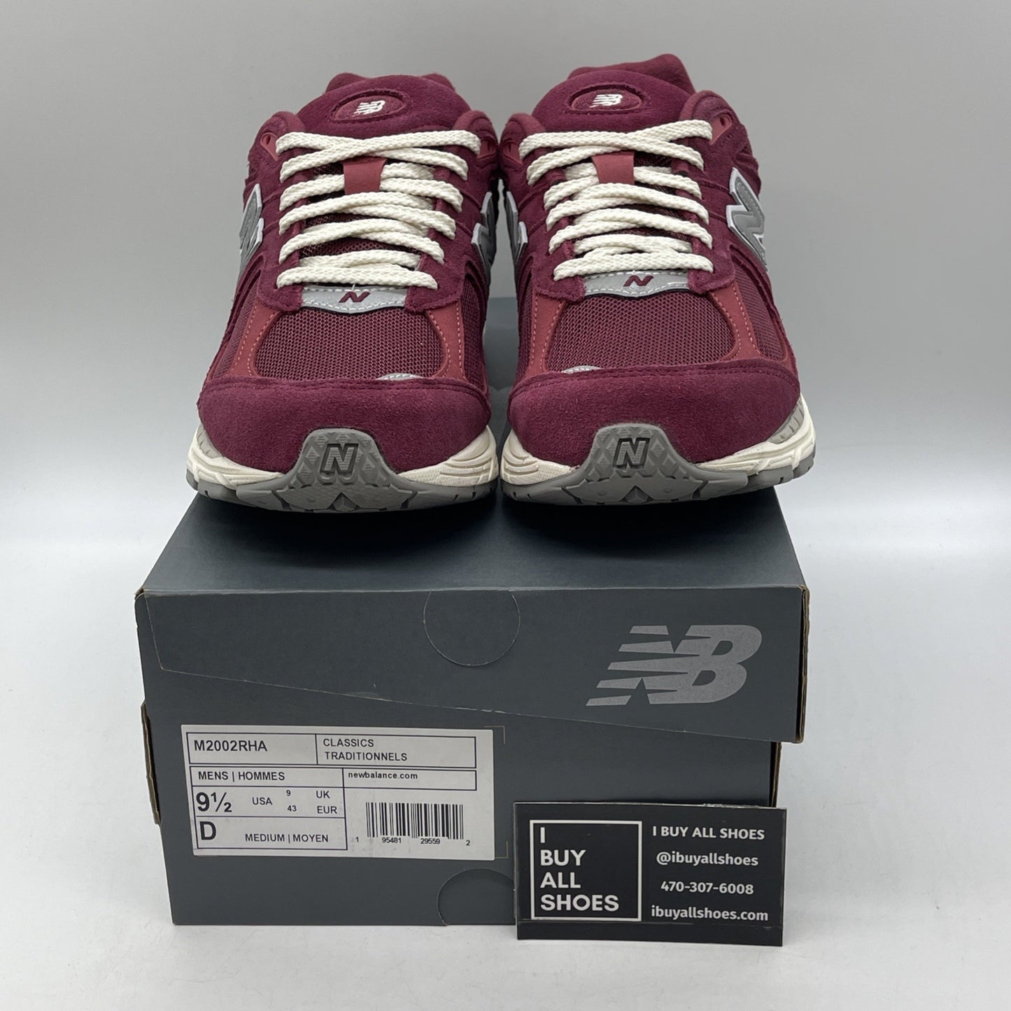 Size 9.5 - New Balance 2002R Suede Pack - Garnet Deep Earth Red (M2002RHA)
