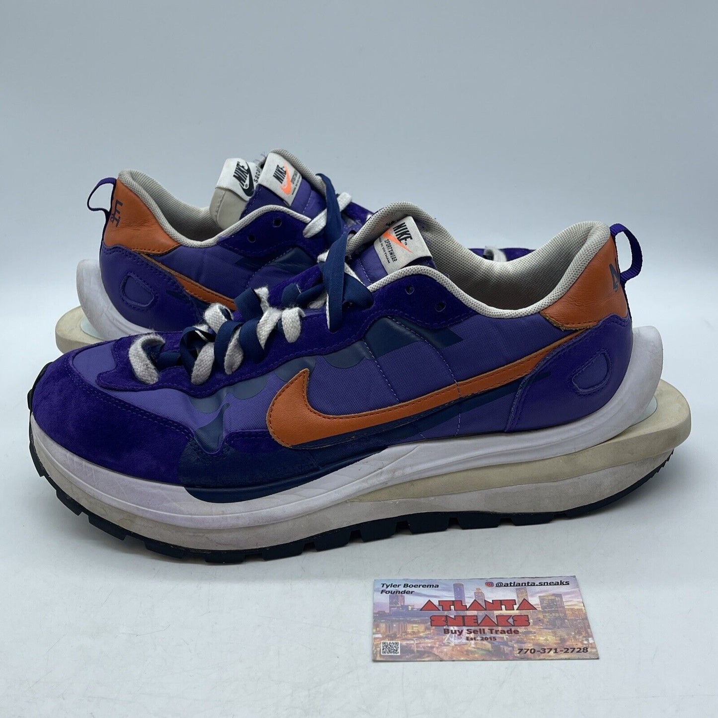 Size 11 - Nike sacai x VaporWaffle Dark Iris Purple Orange White (DD1875-500)