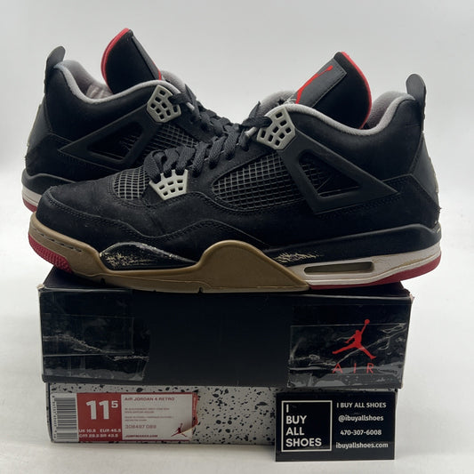 Size 11.5 - Air Jordan 4 Retro bred release 2012 (308497-089)