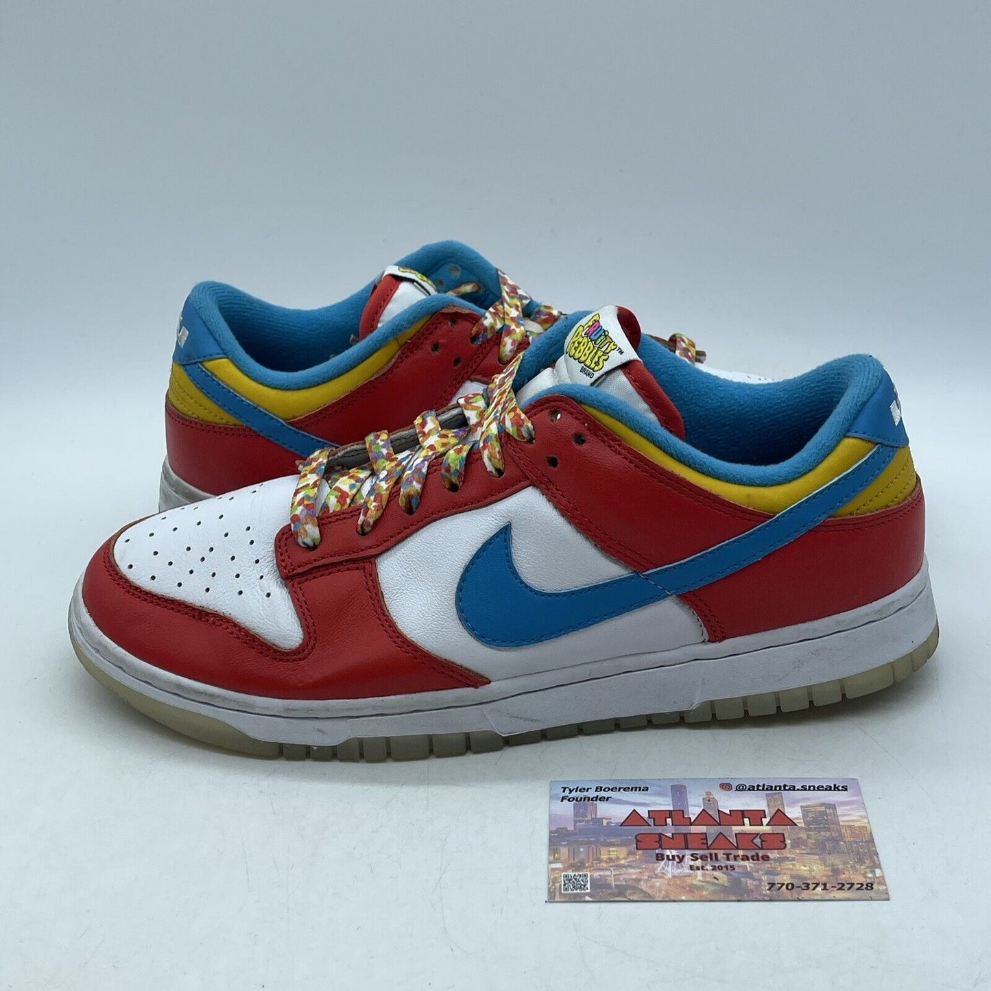 Size 8 - Nike Dunk Low x LeBron James x Fruity Pebbles Red Leather (DH8009-600)