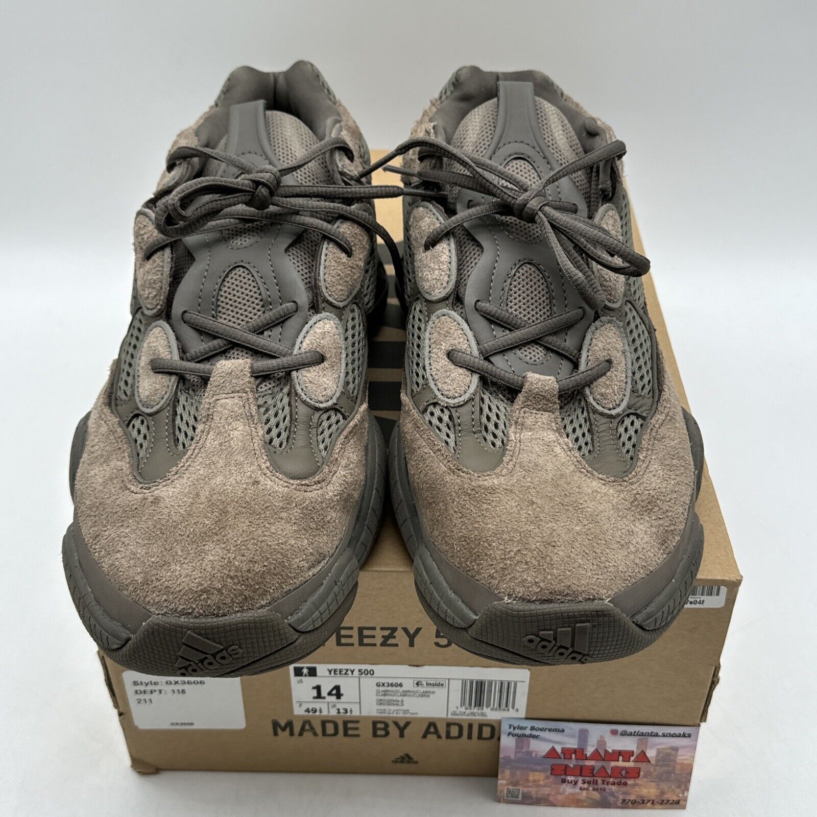 Size 14 - adidas Yeezy 500 Brown Clay Suede Mesh Boost Kanye Kardashian