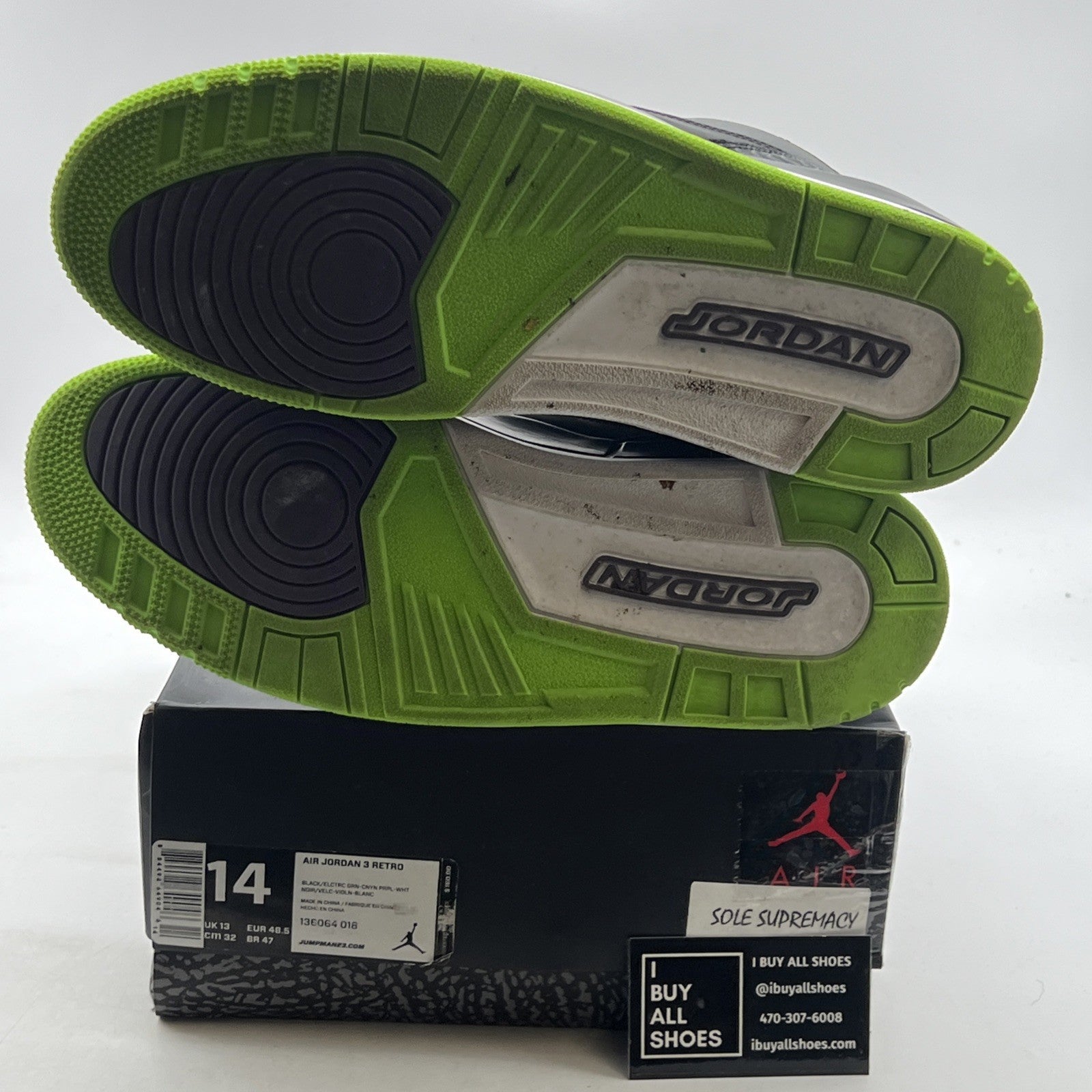 Size 14 - Air Jordan 3 Retro Joker (136064-018)