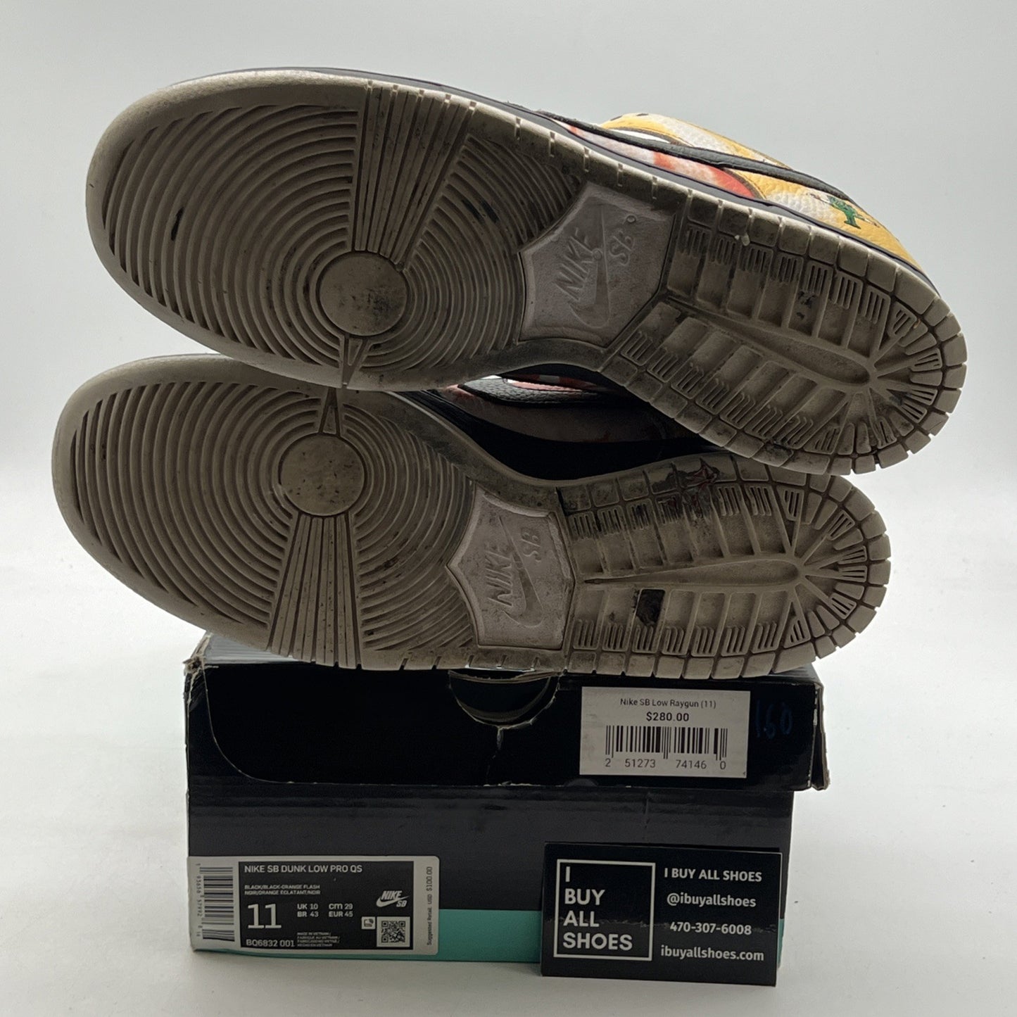 Size 11 - Nike Dunk SB Low Tie-Dye Raygun - Black (BQ6832-001)