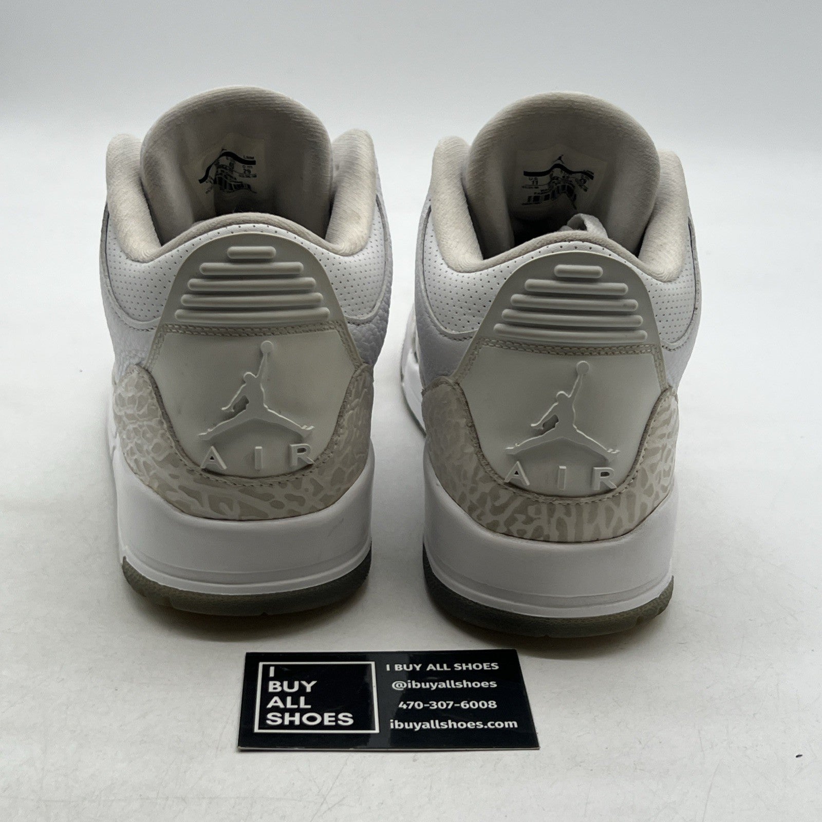 Size 11 - Air Jordan 3 Retro Triple White (136064-111)