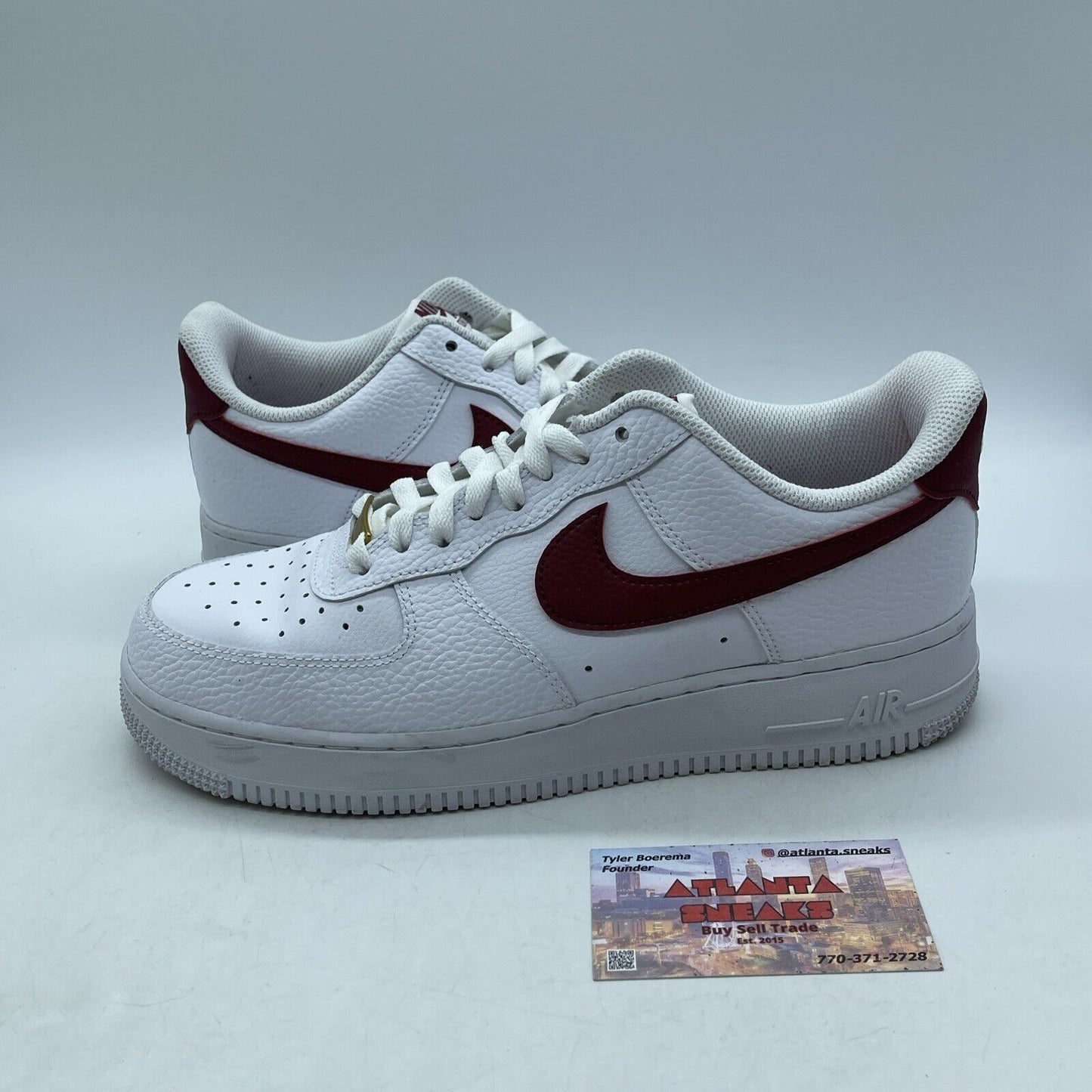 Size 8.5 - Nike Air Force 1 Low White Team Red White Leather (CZ0326-100)