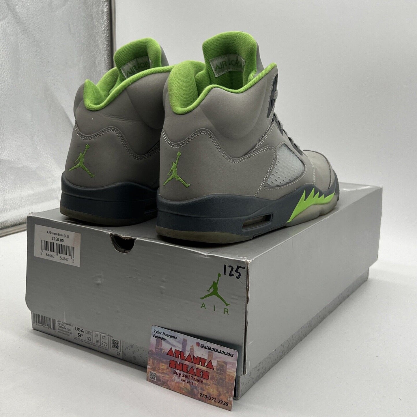 Size 9.5 - Jordan 5 Retro Green Bean (DM9014-003)