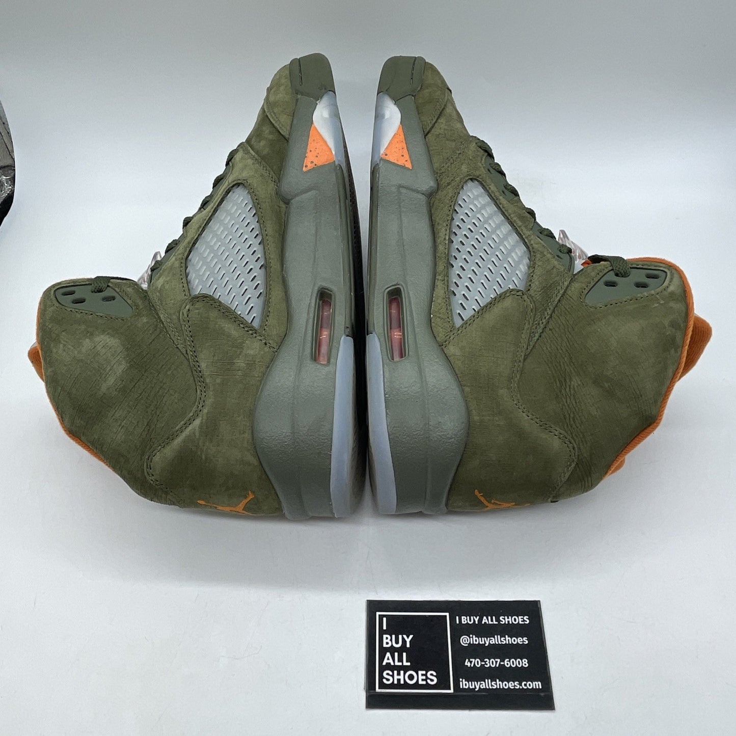 Size 12 - Air Jordan 5 Retro 2024 Olive Green Orange Suede (DD0587-308)