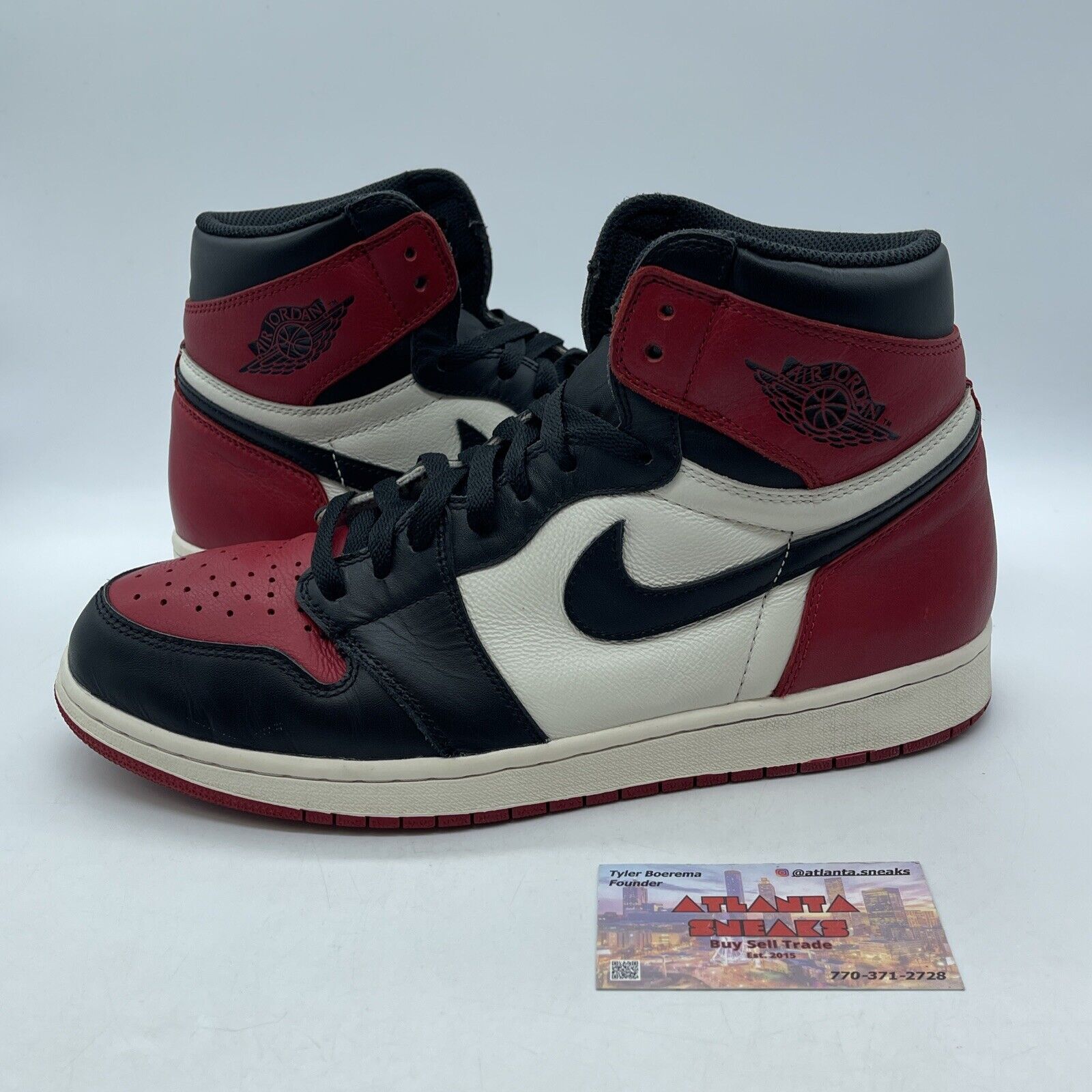 Size 12 - Jordan 1 Retro OG High Bred Toe White Red Black (555088-610)