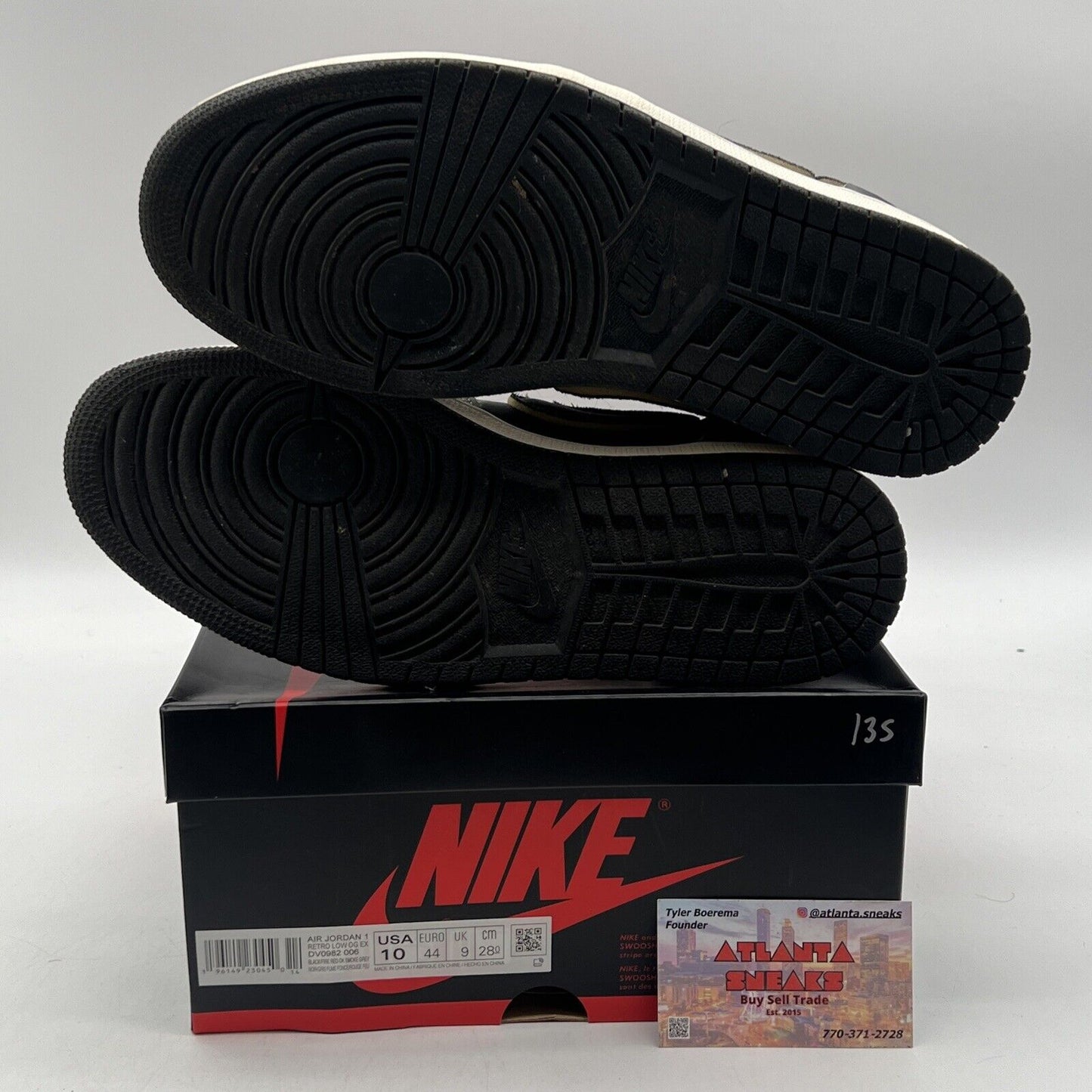 Size 10 - Jordan 1 Retro Low OG EX Dark Smoke Gray 2022 (DV0982-006)