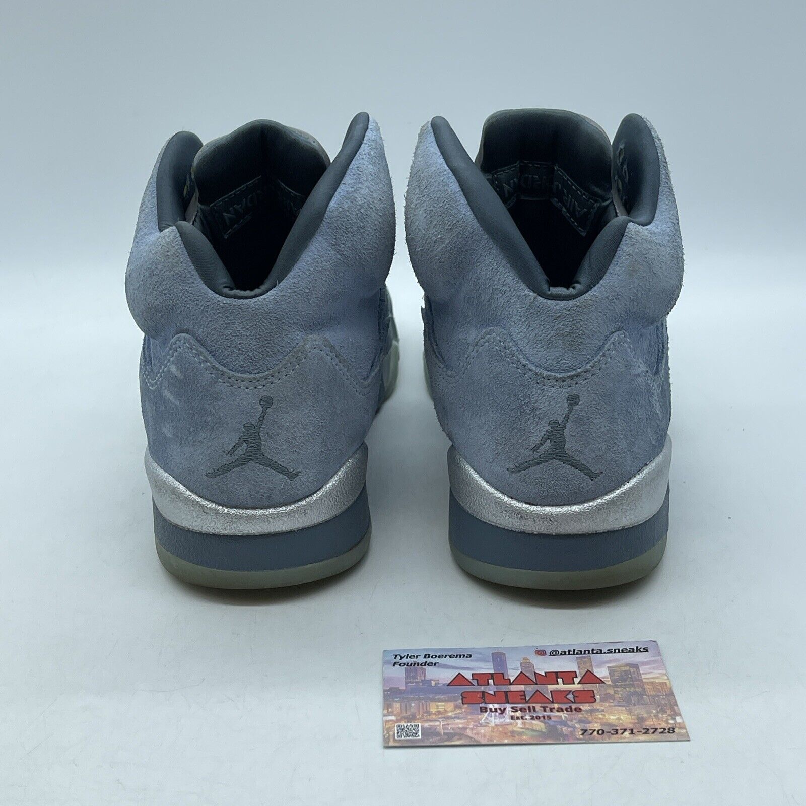 Size 7.5W- Air Jordan 5 Retro Blue Bird Sliver (DD9336-400)