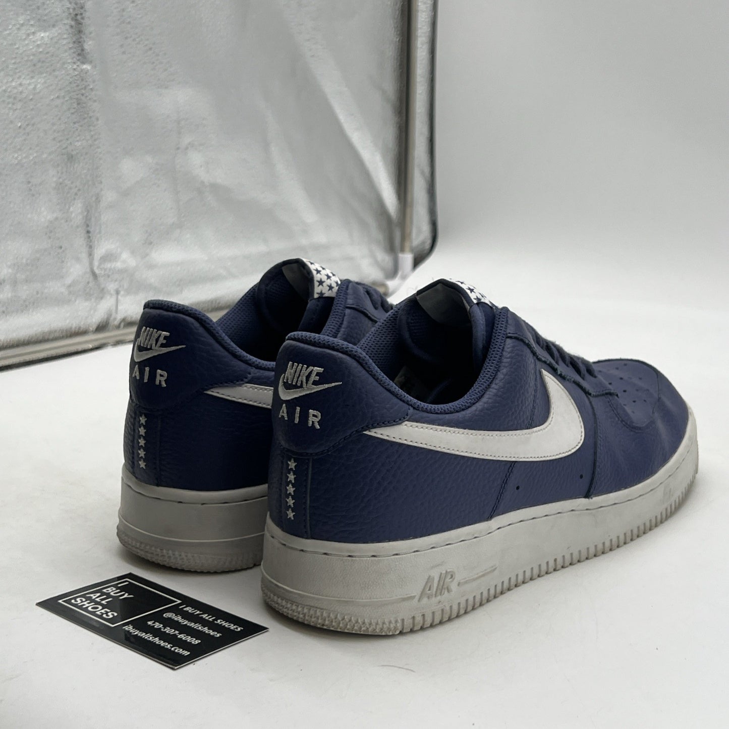Size 11.5 - Nike Air Force 1 '07 Low Blue Recall (AA4083-401)