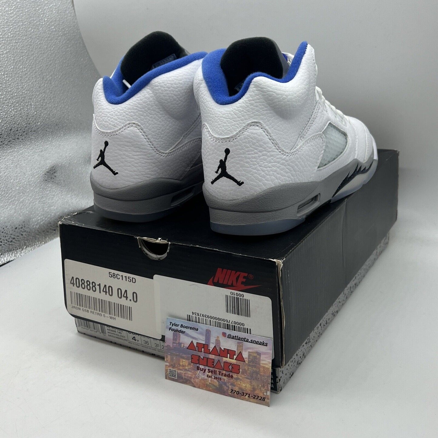 Size 4Y - Jordan 5 Retro Stealth 2.0 2021 Brand New Og All