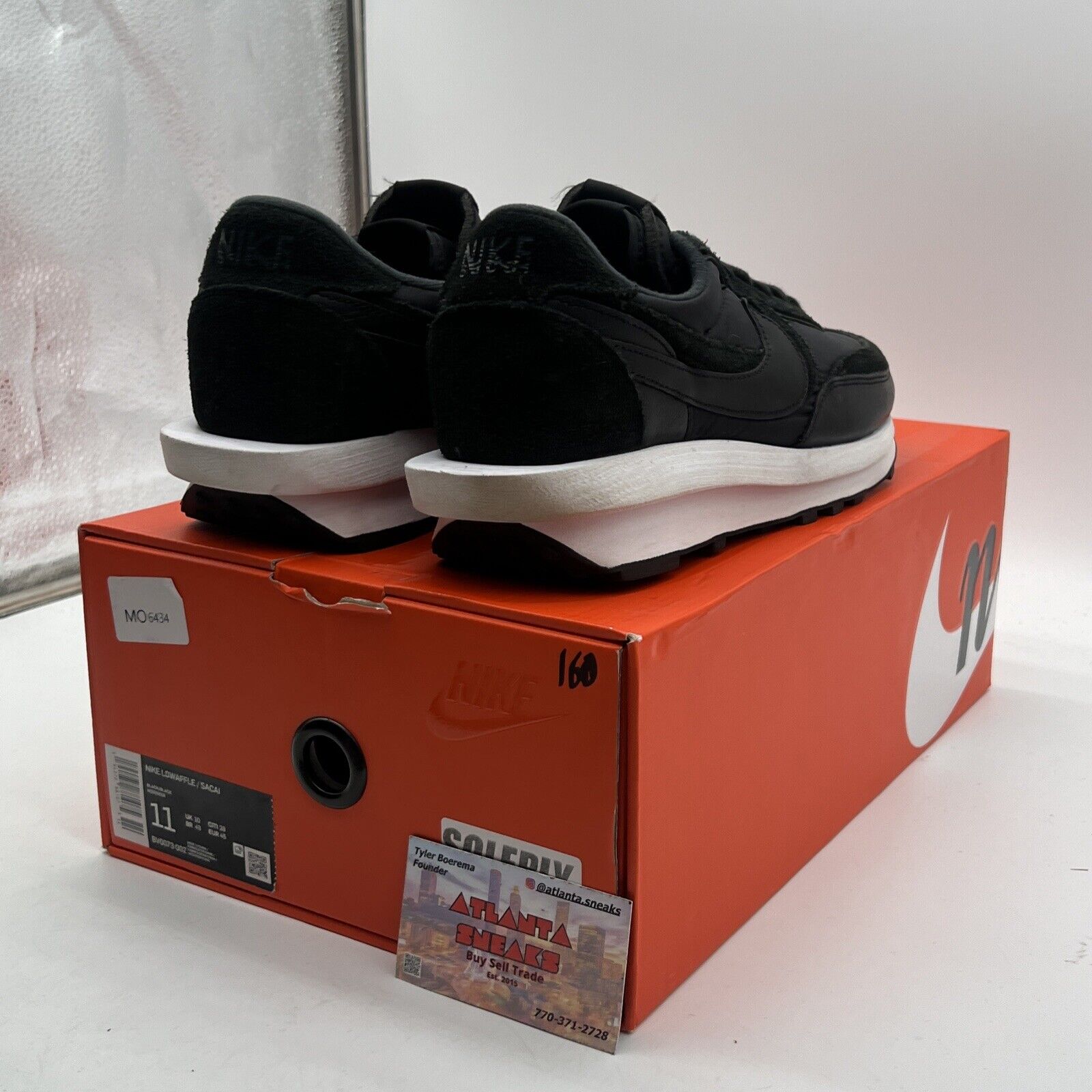 Size 11 - Nike sacai x LDWaffle Black Nylon White (BV0073-002)