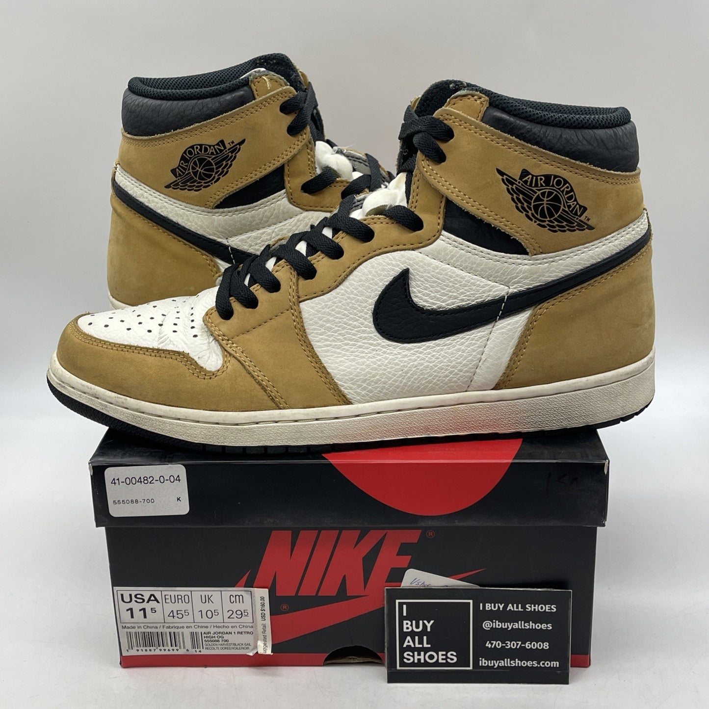 Size 11.5 - Air Jordan 1 Retro High OG Rookie of the Year 2018 (555088-700)