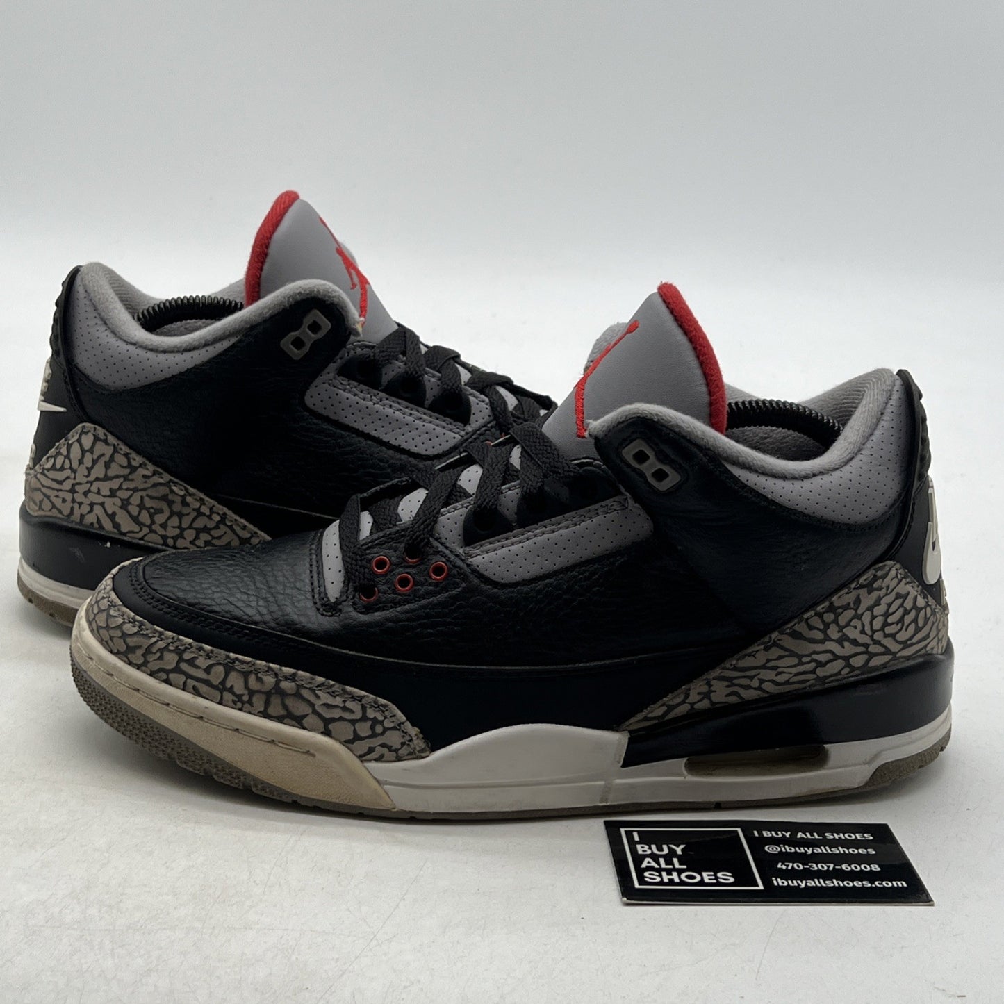 Size 9 - Air Jordan 3 Retro OG Mid Black Cement (854262-001)