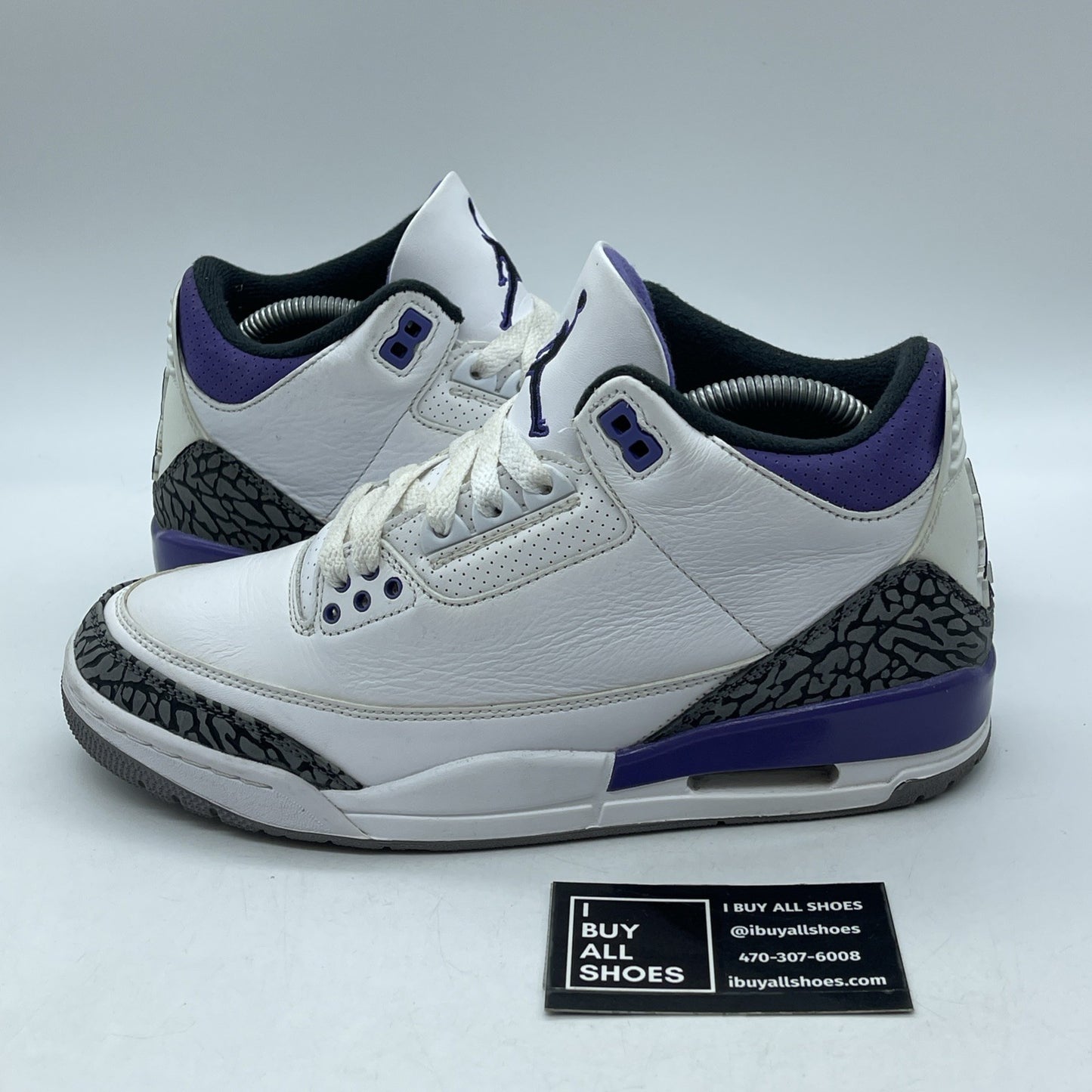 Size 8.5 - Jordan 3 Retro Mid Dark Iris Leather Grey Suede (CT8532-105)