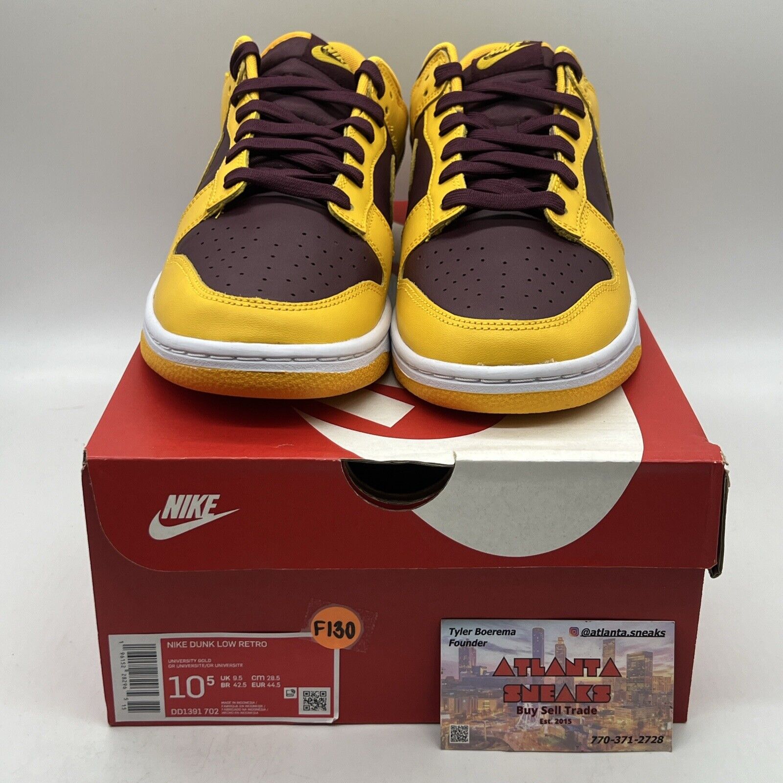 Size 10.5 - Nike Dunk Low Retro Arizona State Sun Devils 2022 Brand New Og All