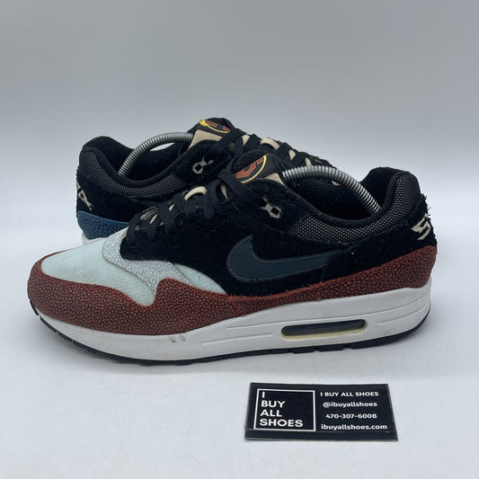 Size 11 - Nike De'Aaron Fox x Air Max 1 Swipa Black Red Suede (CJ9746-001)
