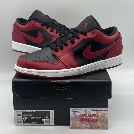 Size 9.5 - Air Jordan 1 Reverse Bred Red White Black Brand New Og All DS