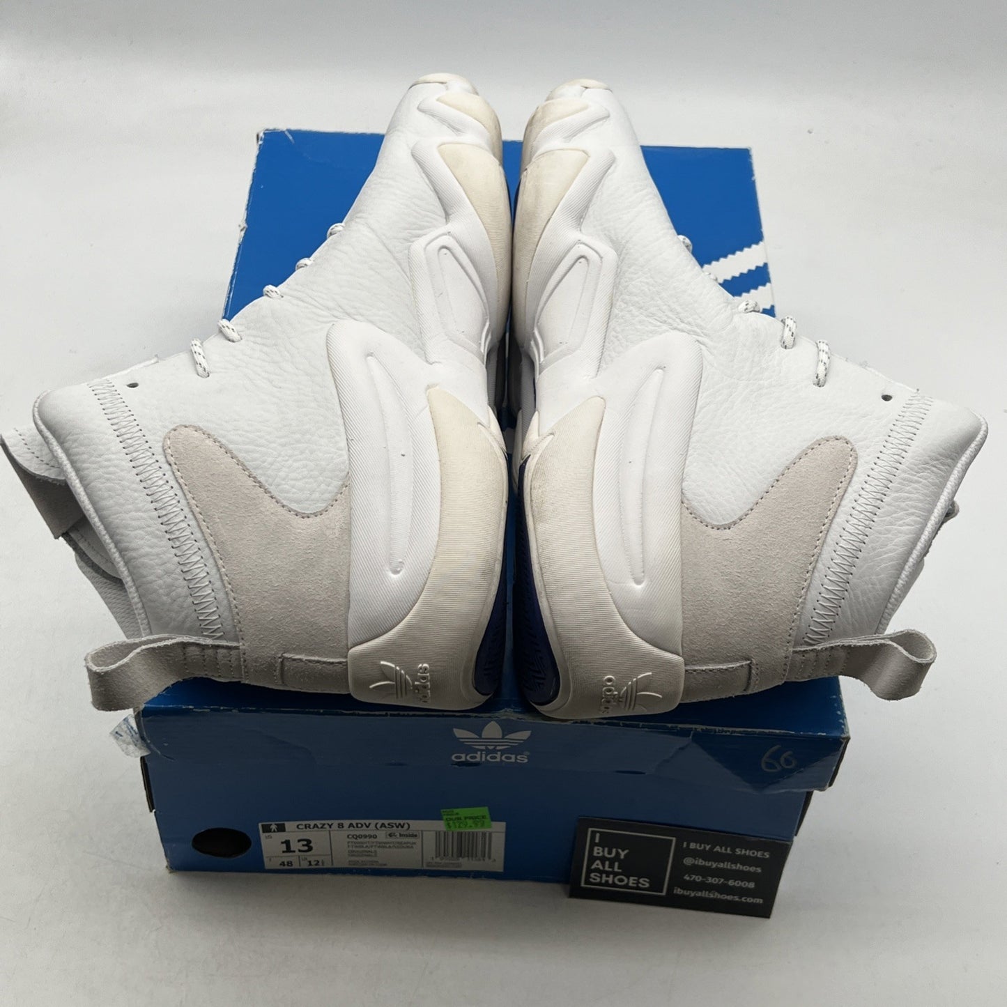 Size 13 - Adidas Crazy 8 ADV White (CQ0990)