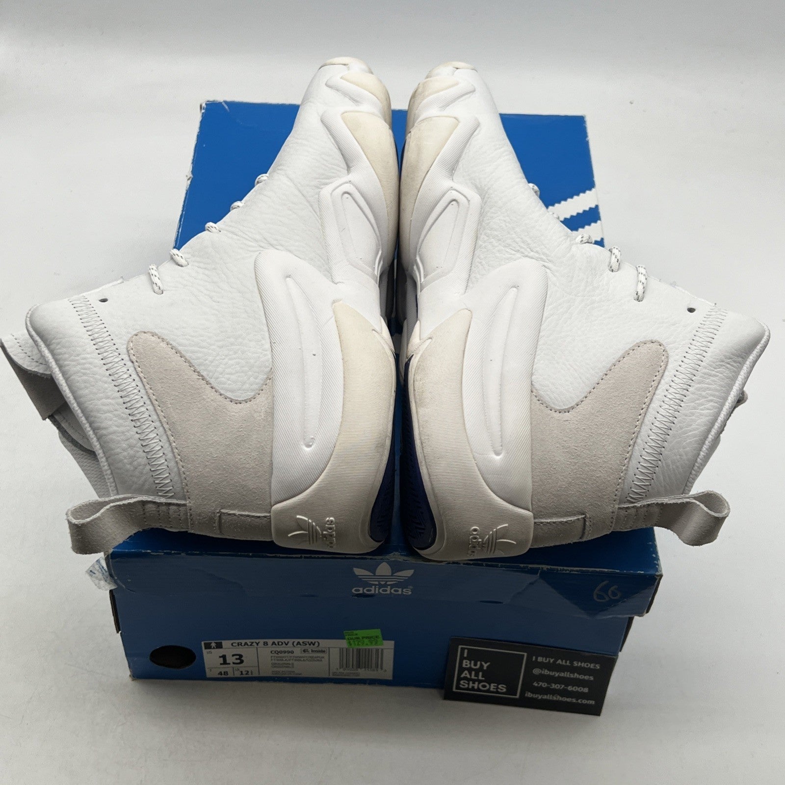 Size 13 - Adidas Crazy 8 ADV White (CQ0990)