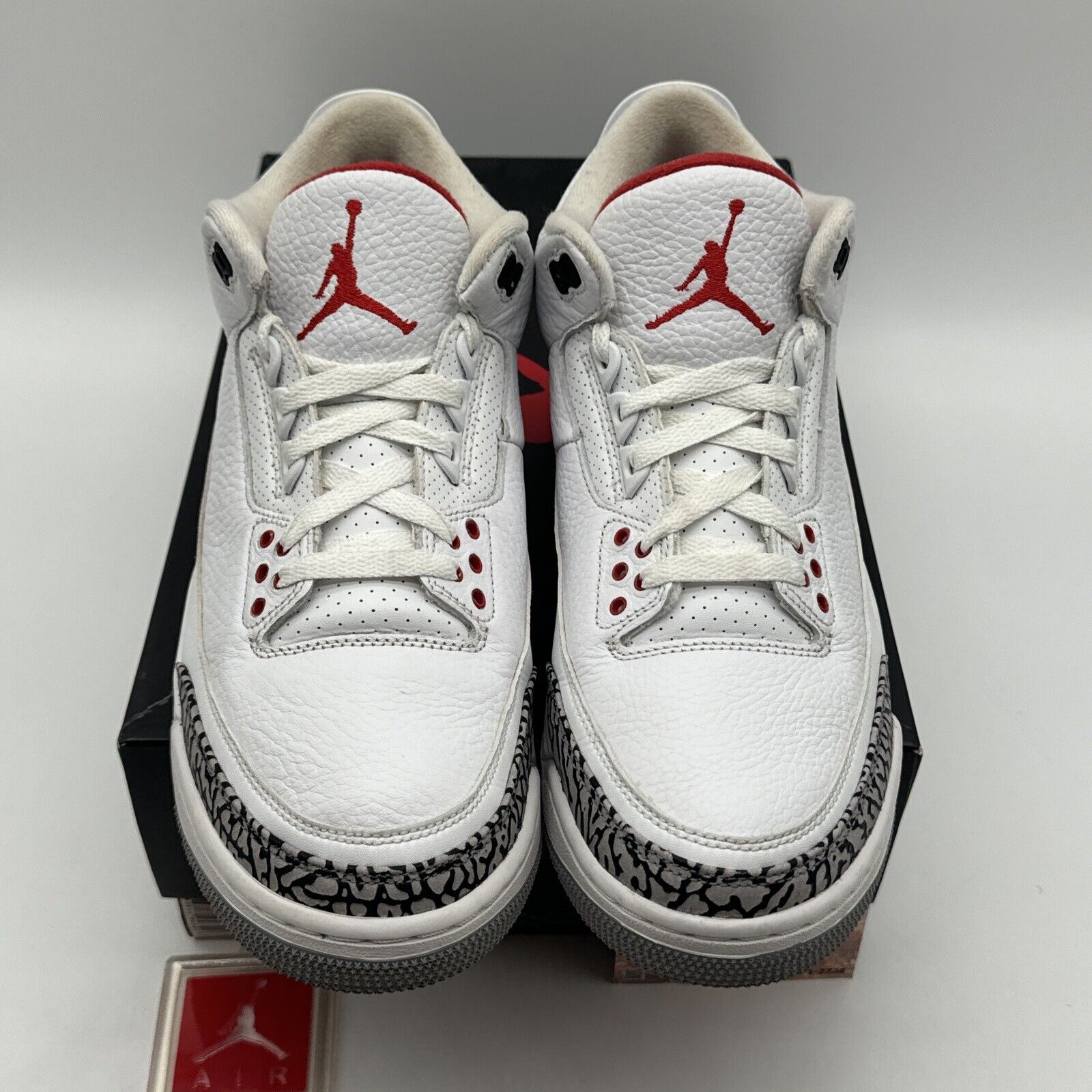 Size 10.5 - Jordan 3 Retro Hall of Fame 2018 Katrina43: Elephant White Tumbled