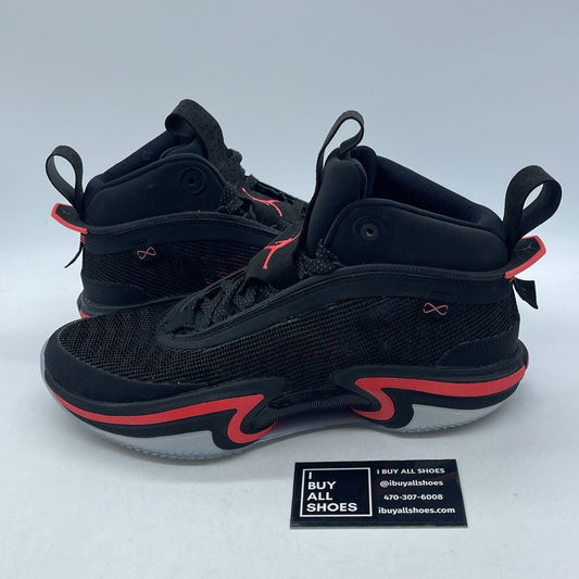 Size 9.5 - Air Jordan 36 Black Infrared Pink Leather Suede (CZ2650-001)
