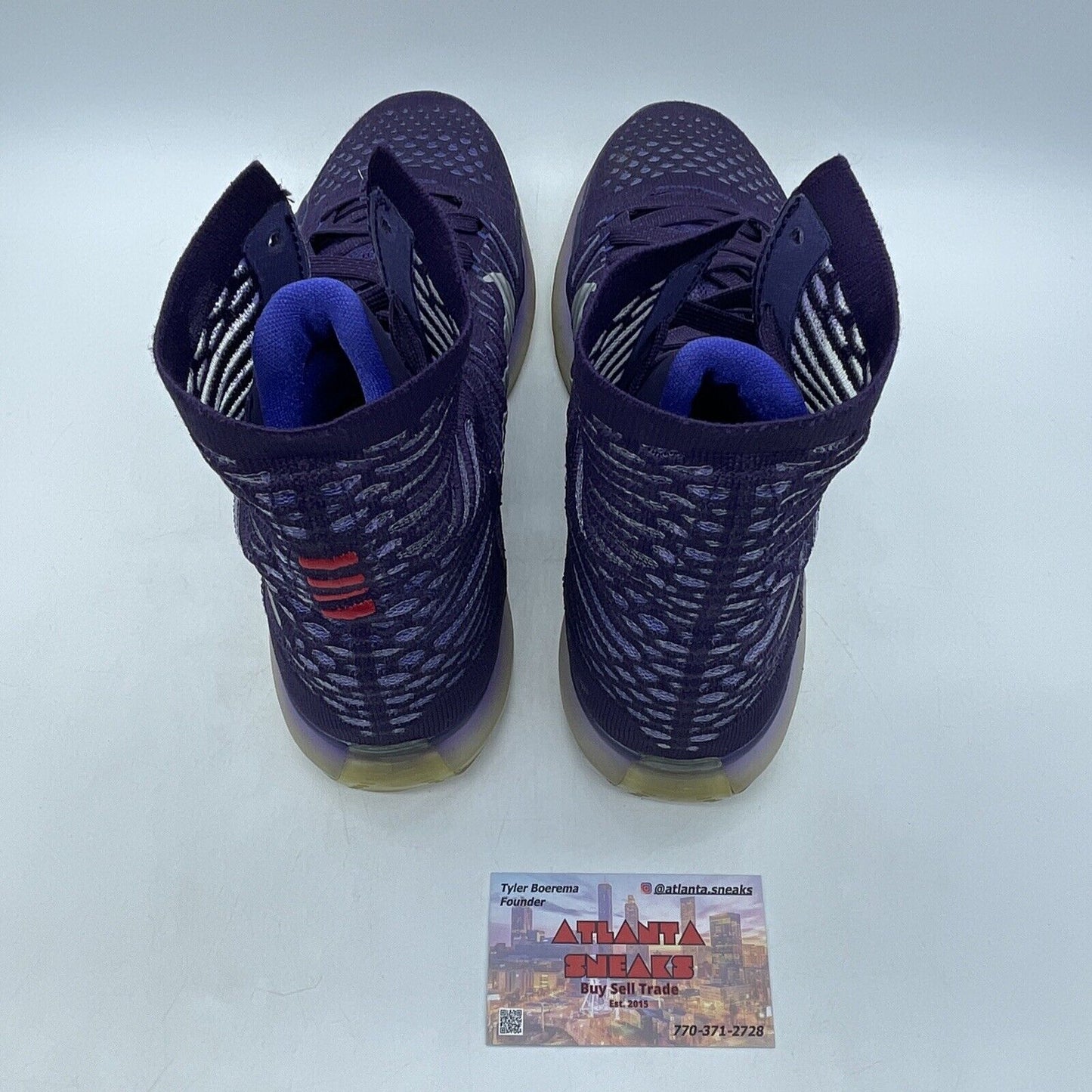 Size 8.5 - Nike Kobe 10 Elite Team Purple Silver Red (718763-505)