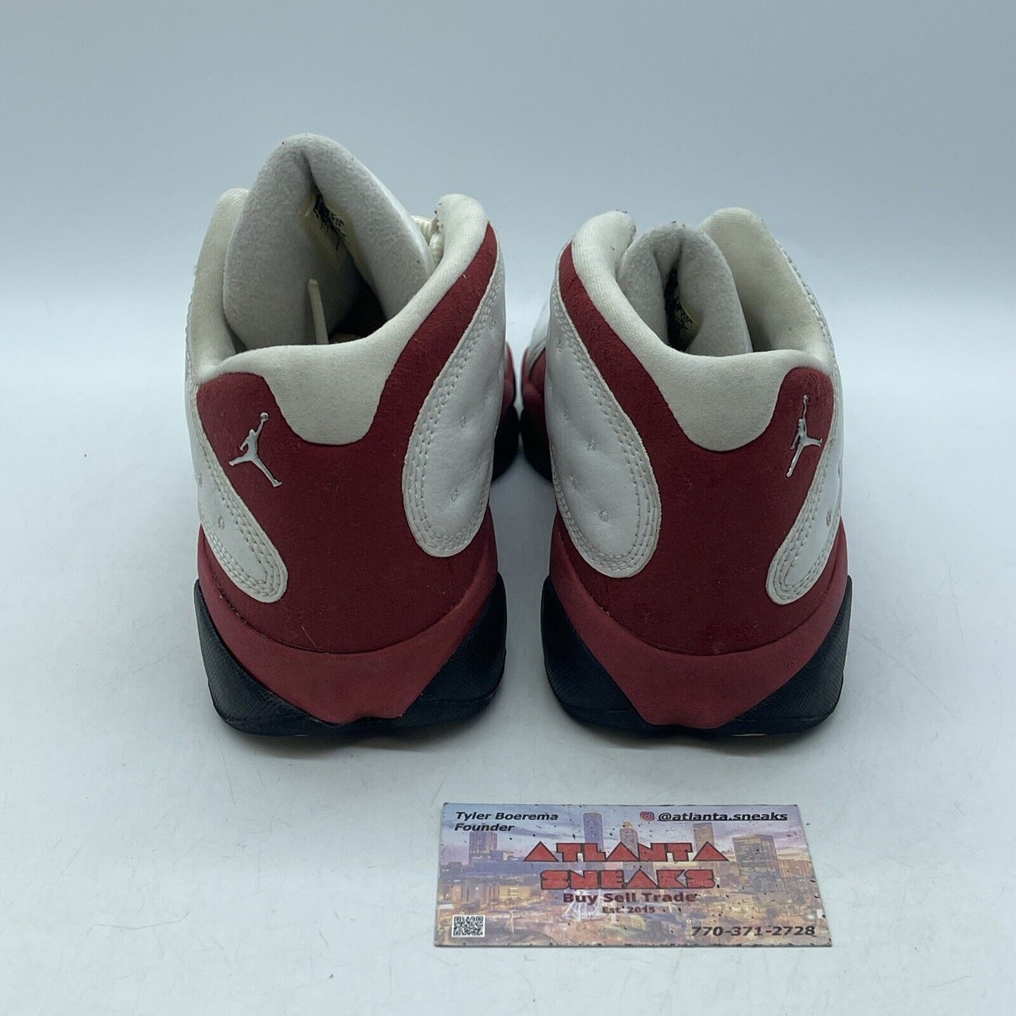 Size 7Y - Nike Air Jordan 13 Varsity Red Suede Leather White Red (310811-105)