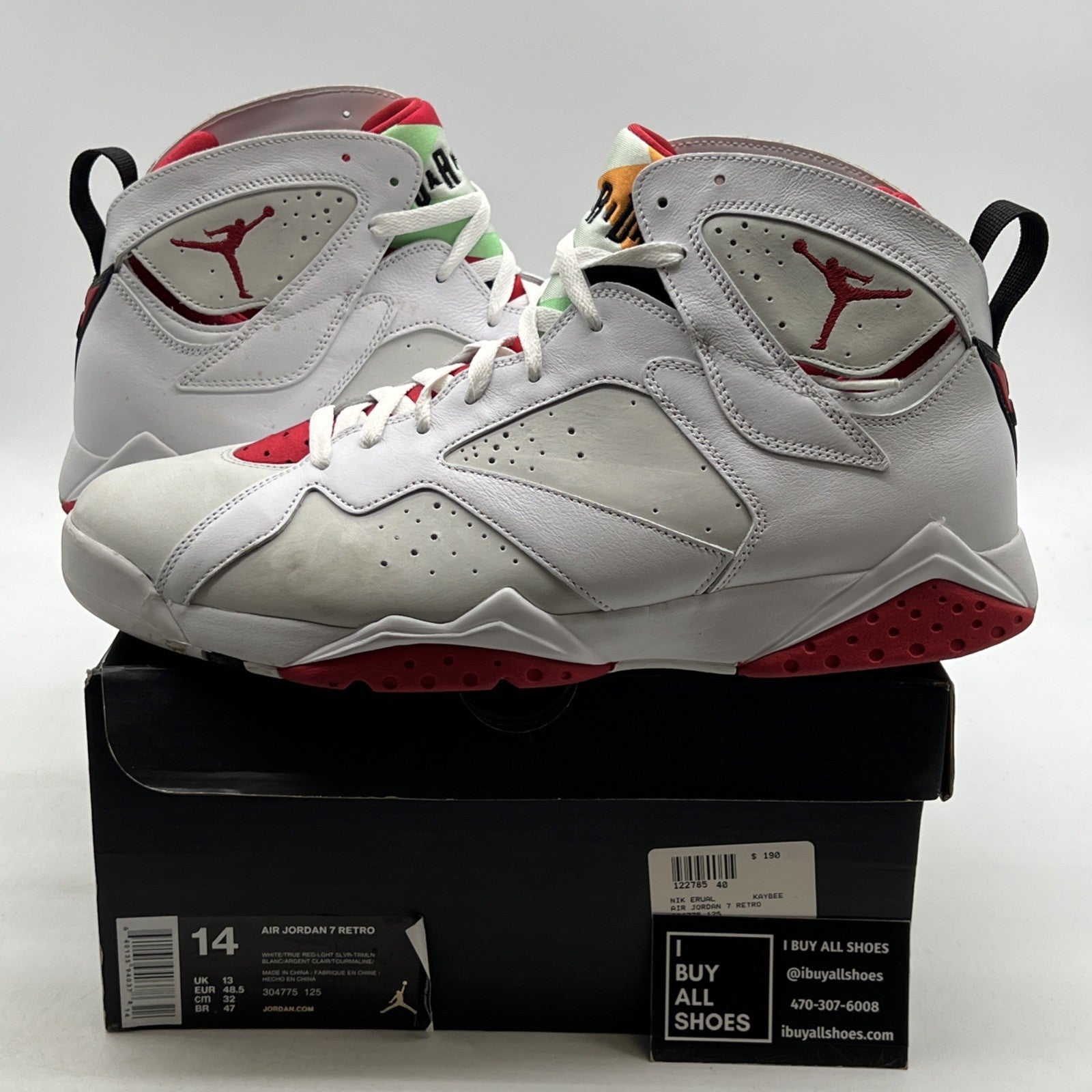 Size 14 - Air Jordan 7 Retro 2015 Hare (304775-125)
