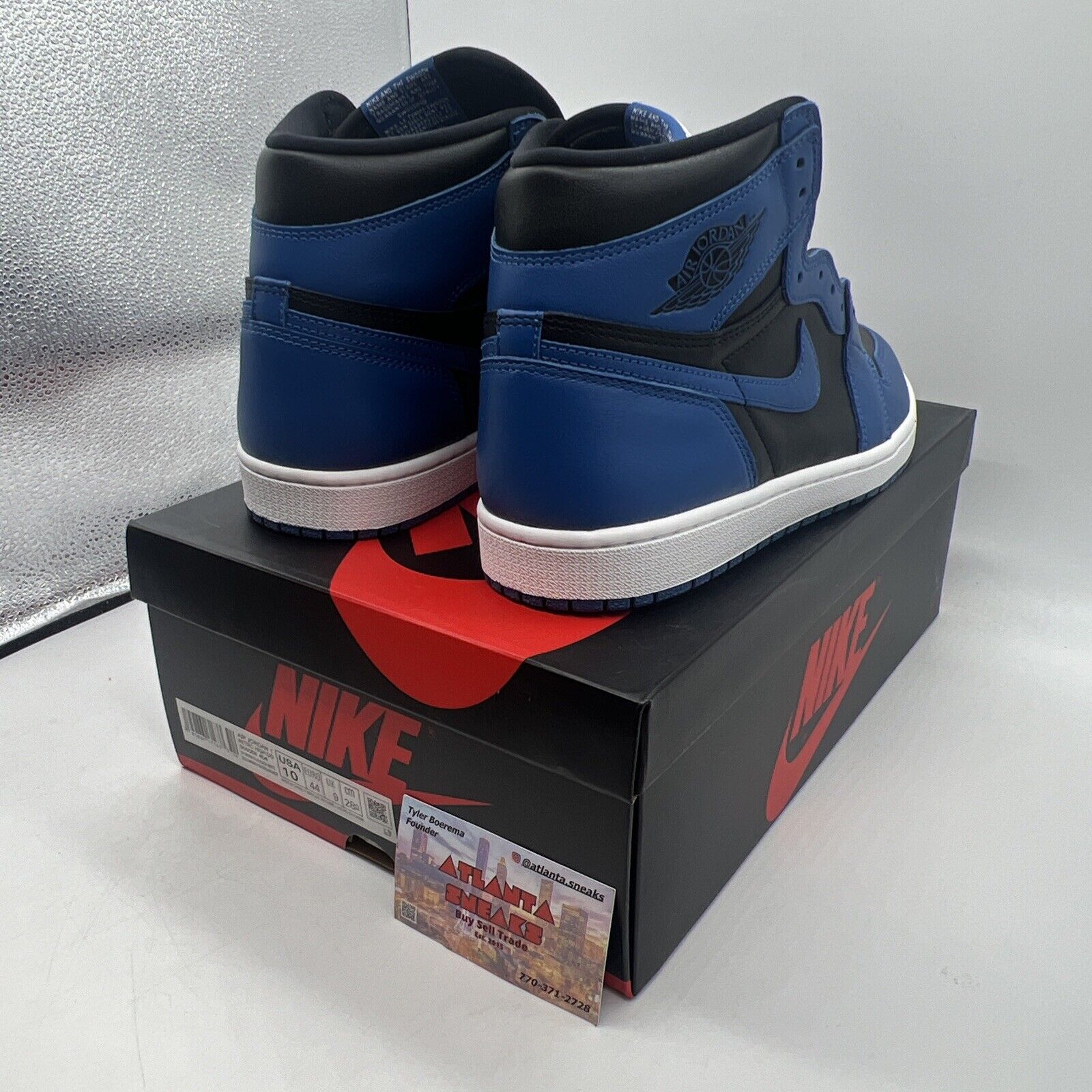 Size 10 - Jordan 1 Retro OG High Dark Marina Blue Brand New Og All