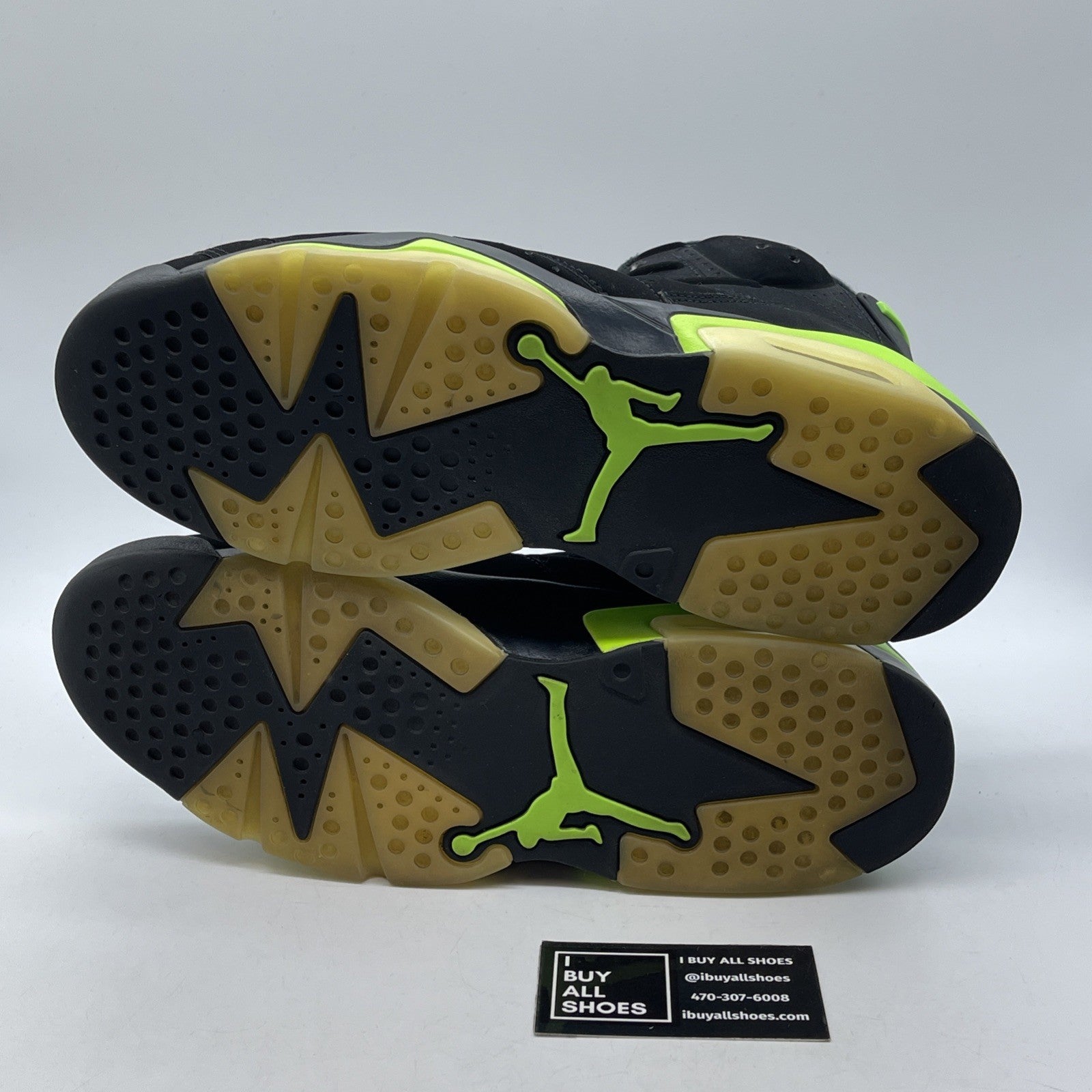 Size 12 - Jordan 6 Retro Electric Green 2021 Black Suede (CT8529-003)
