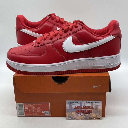 Size 10 - Nike Air Force 1 Low Color of the Month - University Red (FD7039-600)