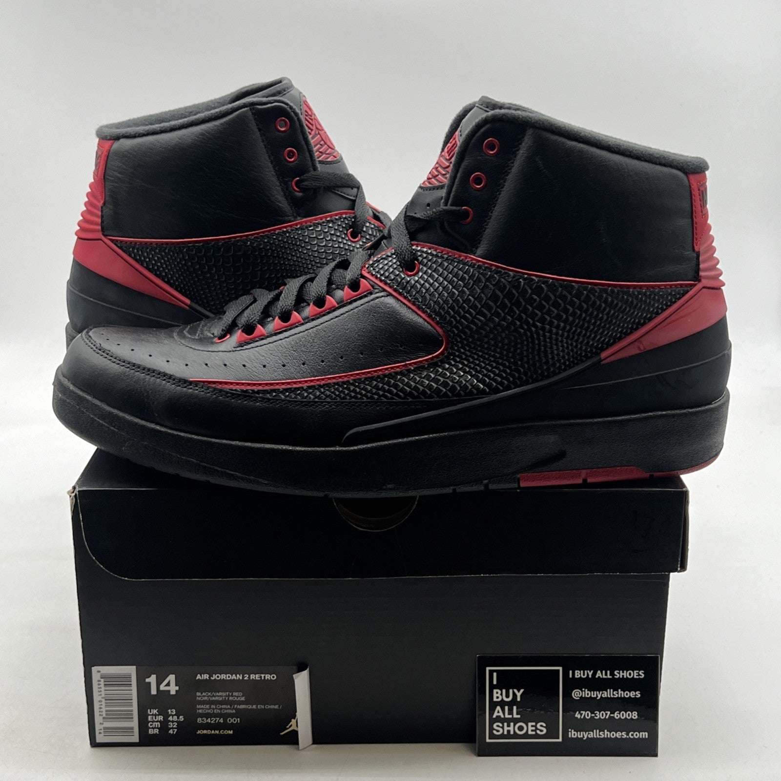 Size 14 - Air Jordan 2 Retro Alternate 87 (834274-001)