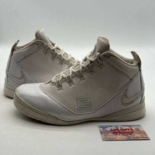 Size 9 - Nike Lebron Zoom Soldier 2 II Triple White