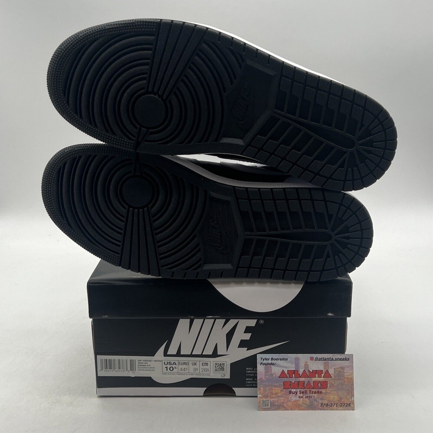Size 10.5 - Air Jordan 1 Retro OG High Black White 2.0 (DZ5485-010)